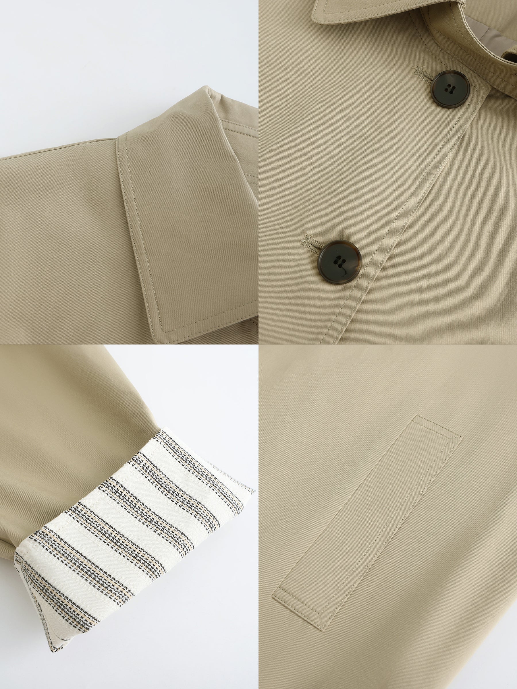 Macintosh Trench Coat with Striped Lining - Image 18