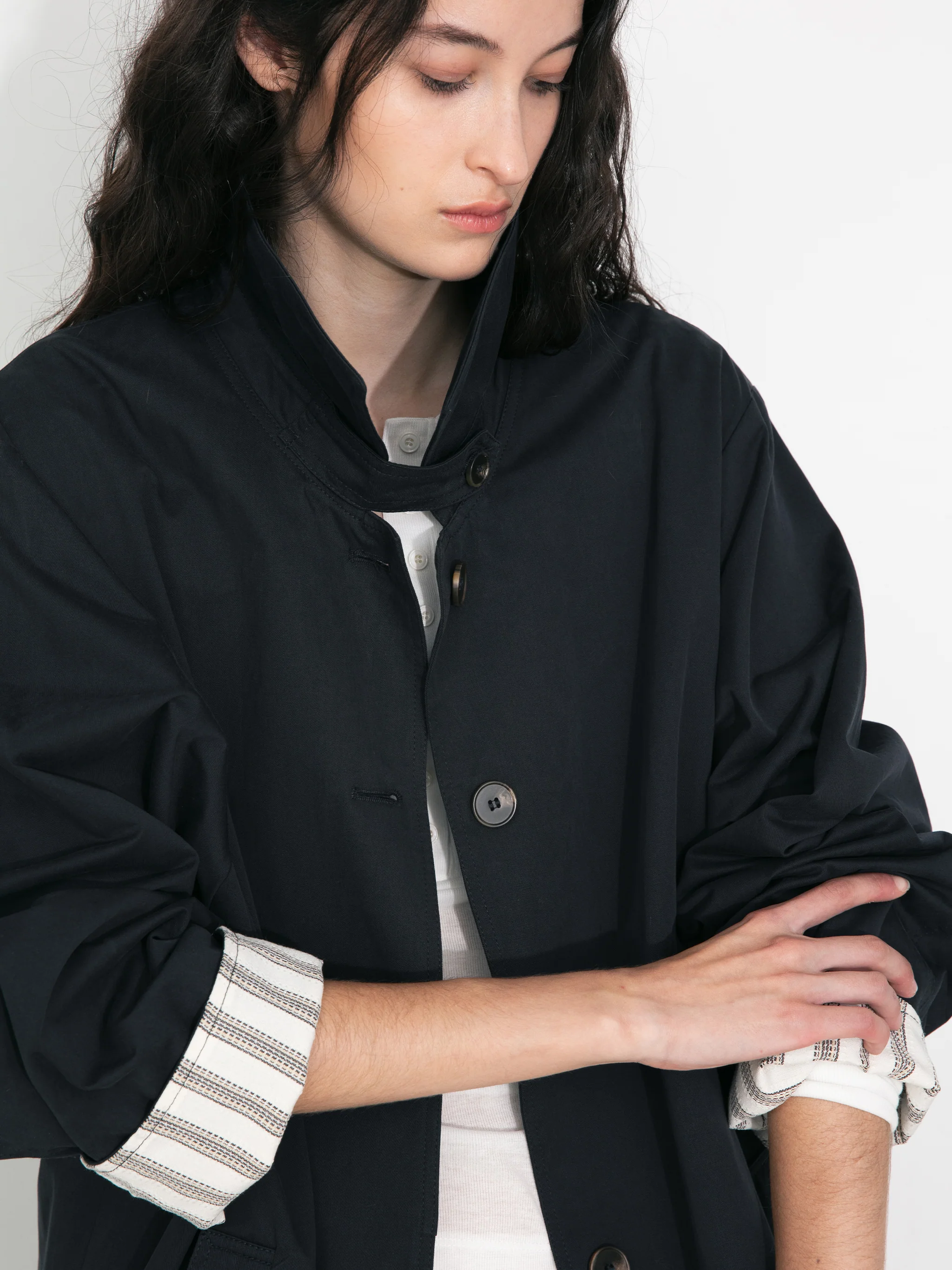 Macintosh Trench Coat with Striped Lining - Image 4