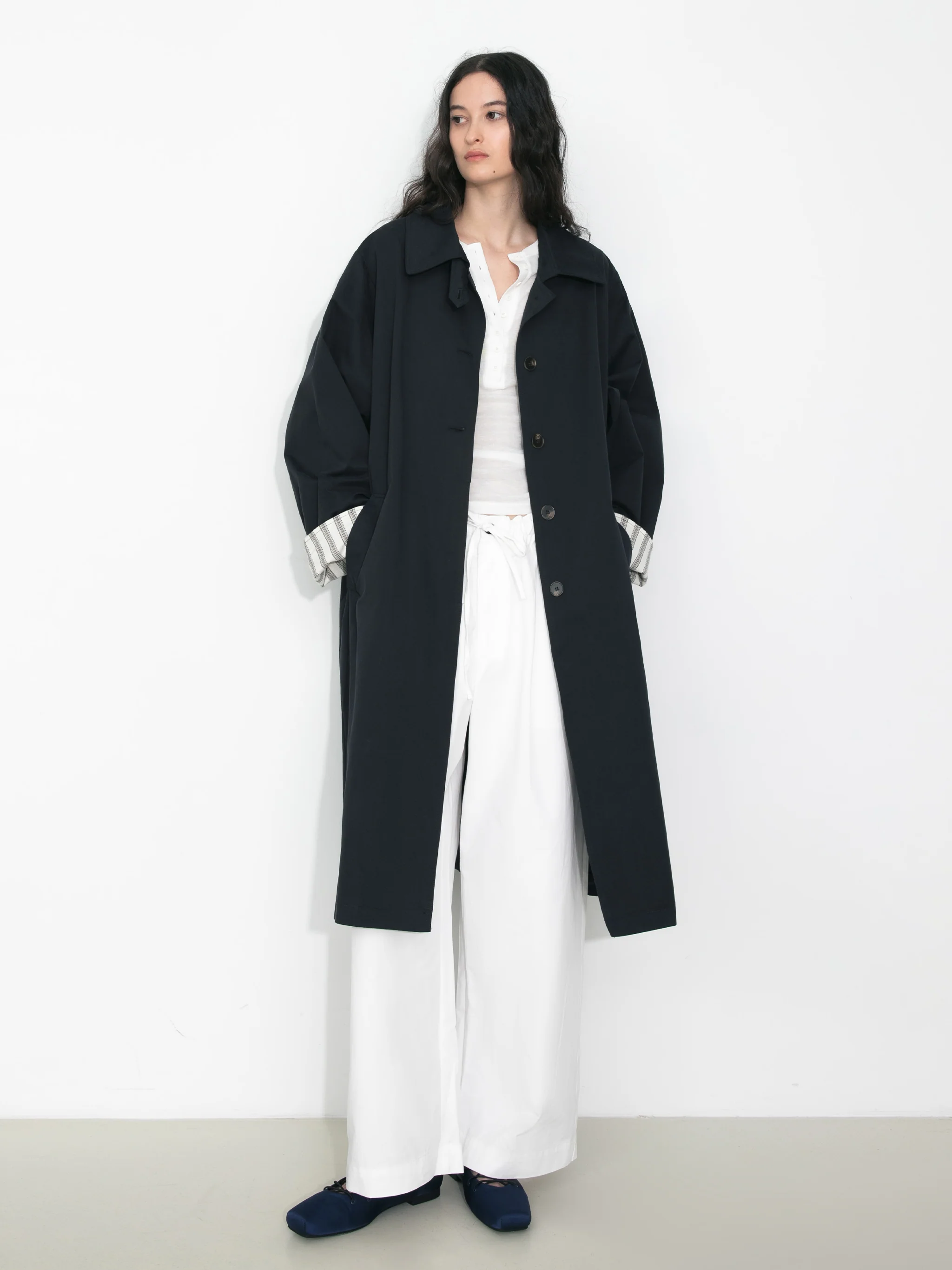 Macintosh Trench Coat with Striped Lining - Image 5