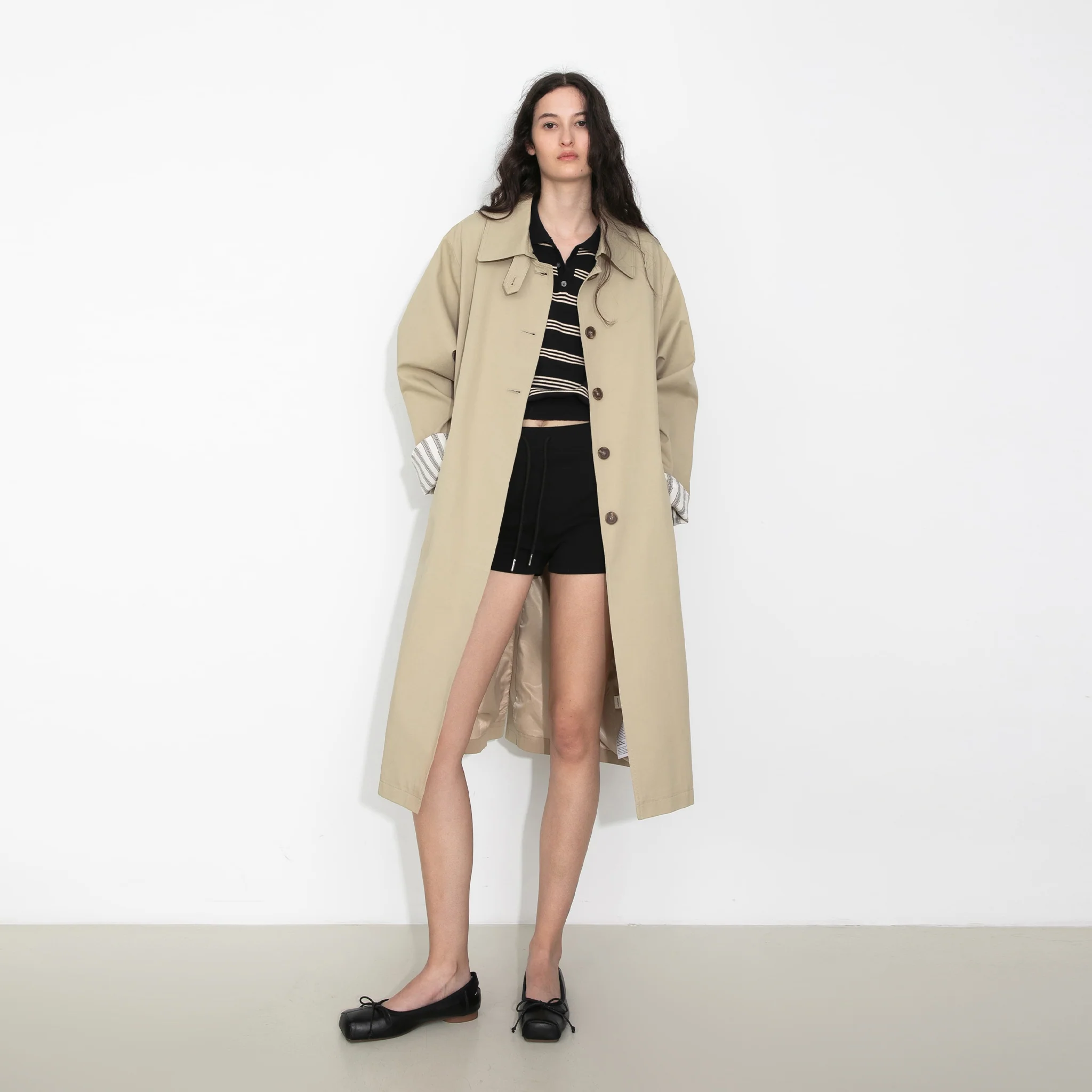 Macintosh Trench Coat with Striped Lining - Image 9
