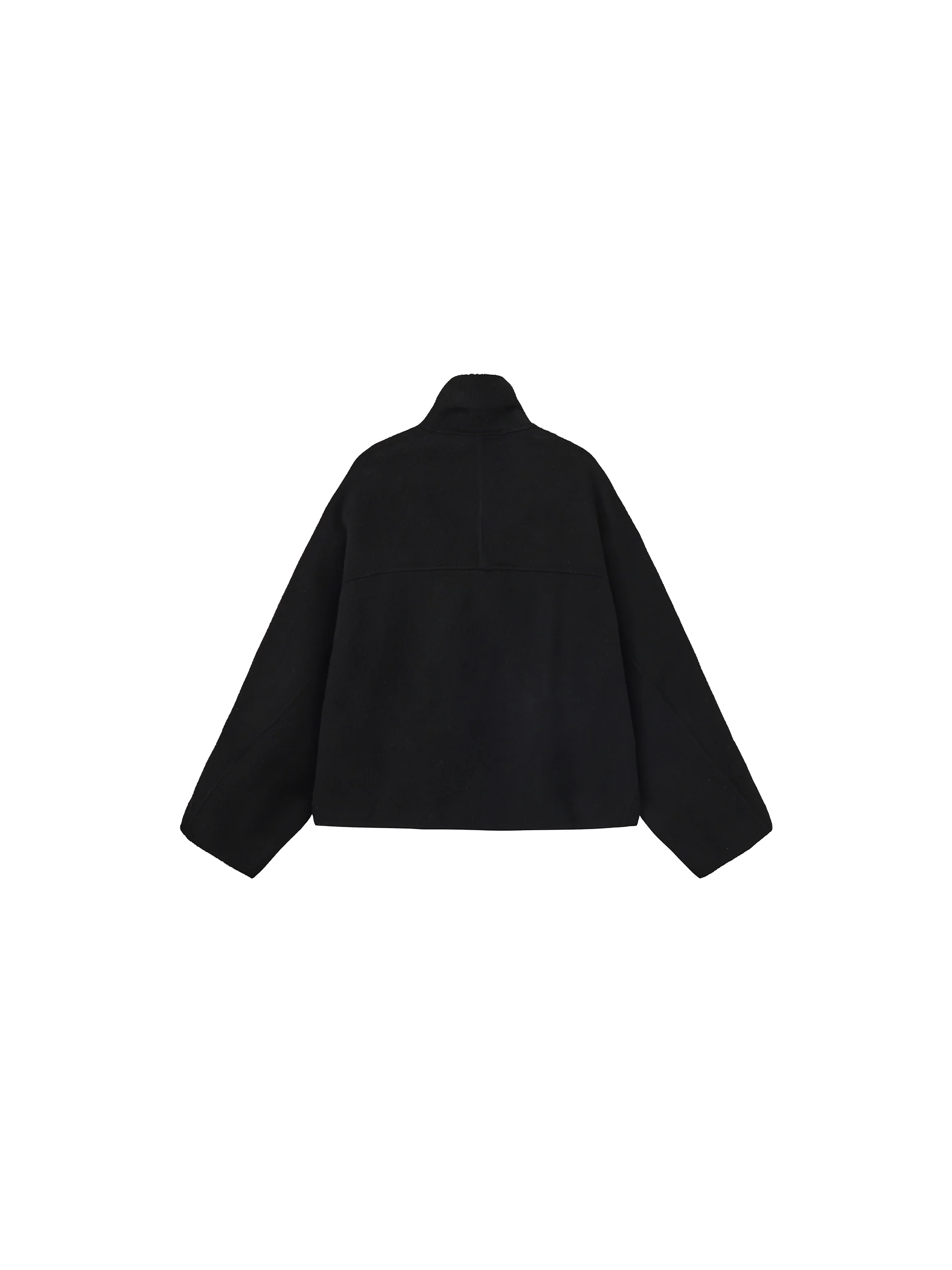 100% Wool Casual Stand-Collar Cropped Jacket - Image 8