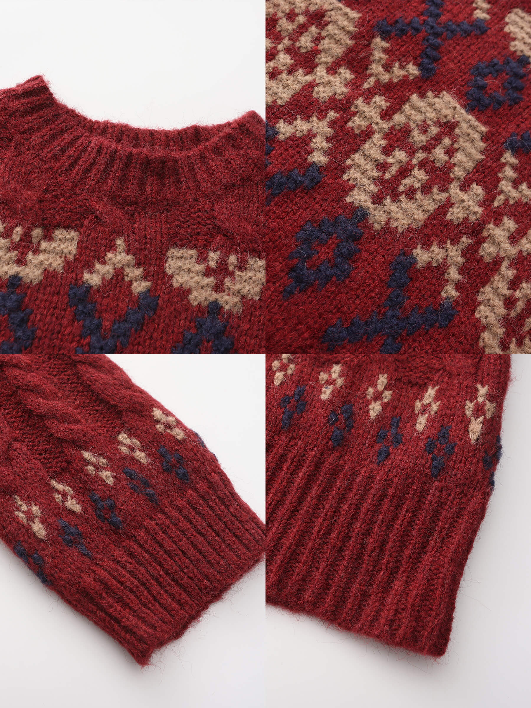 Mock Neck Boxy Knit Sweater - Image 11