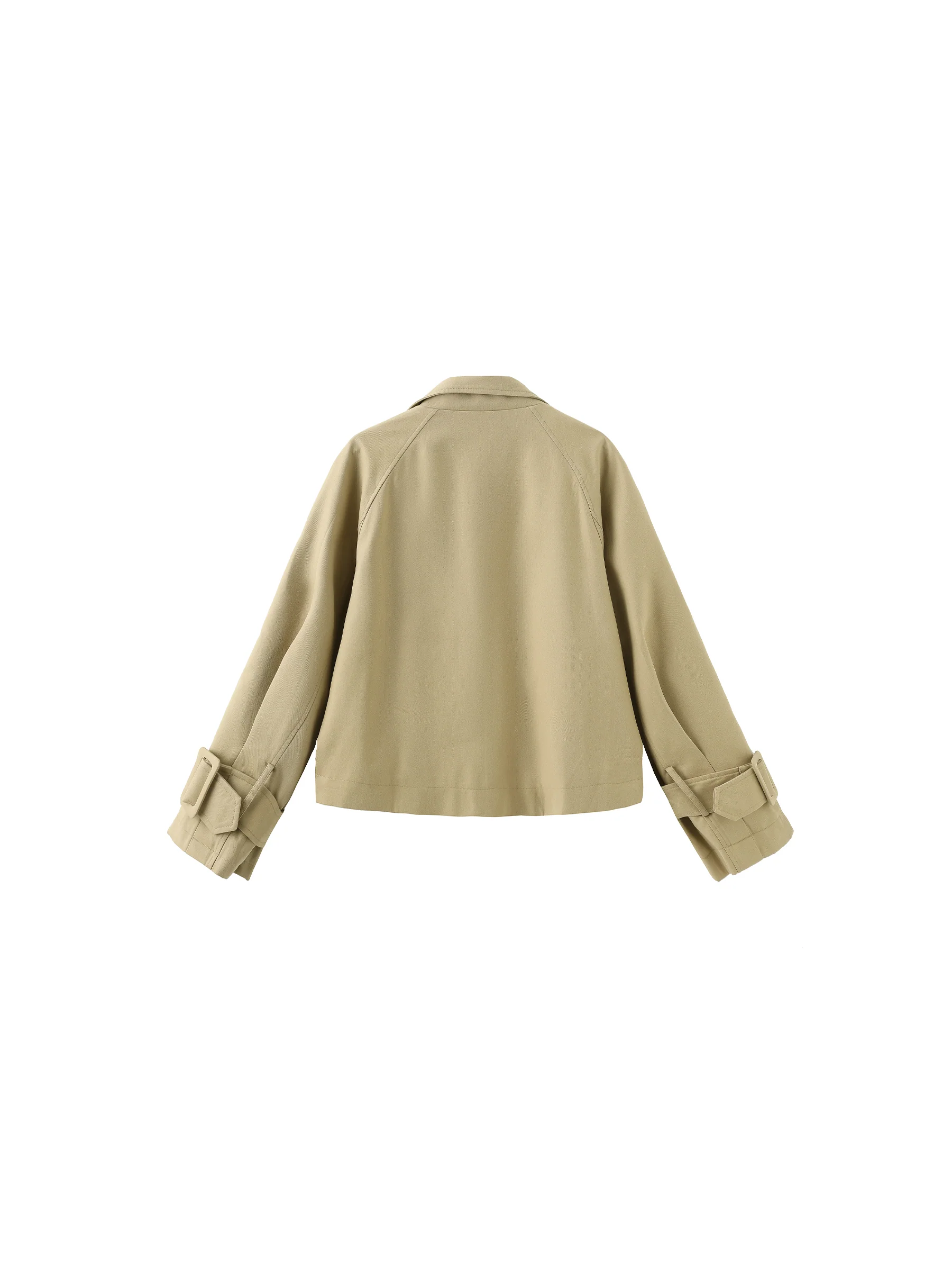 Overlay Cropped Trench Coat - Image 14