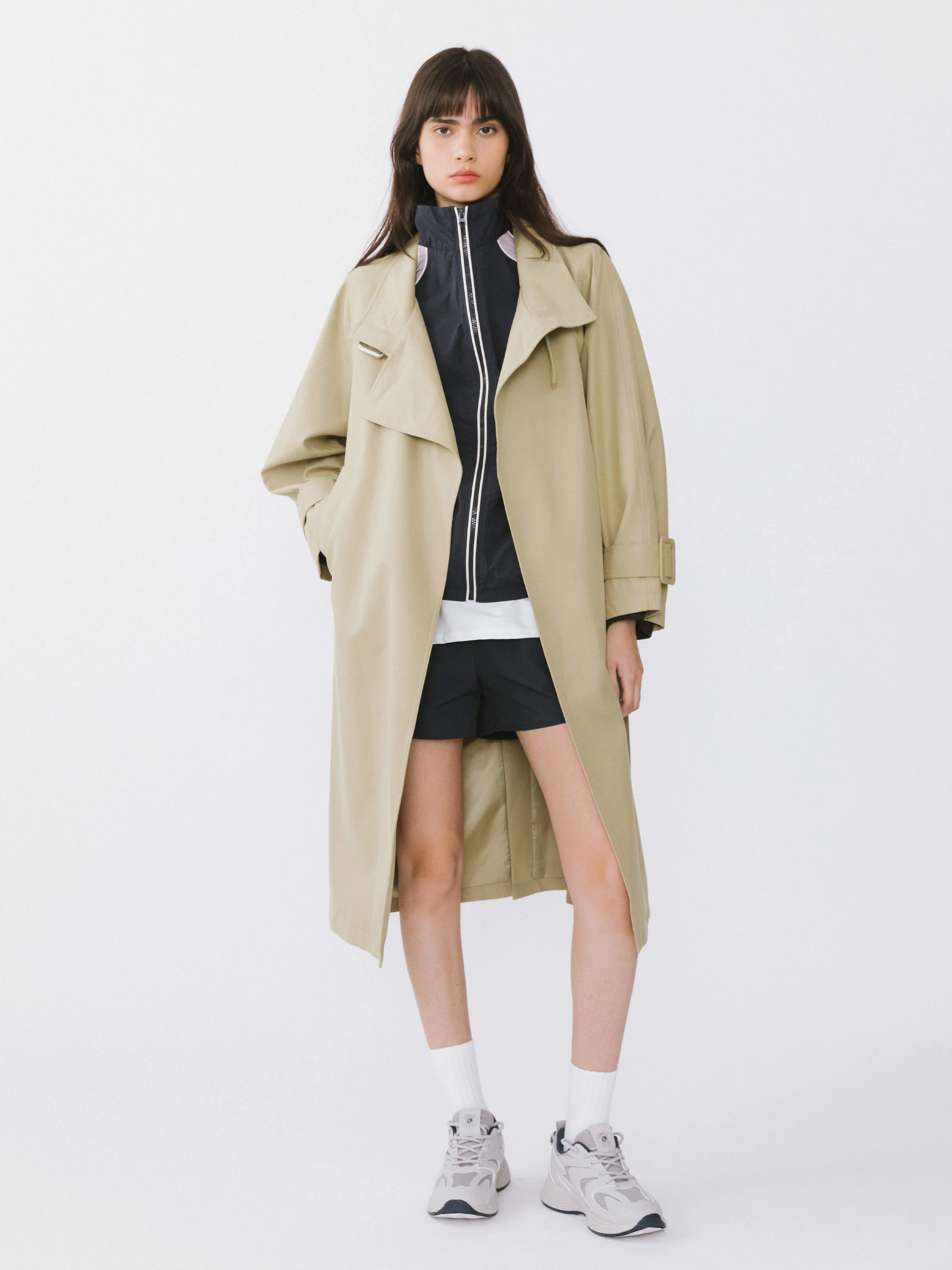 Overlay Mid-Length Trench Coat - Image 10