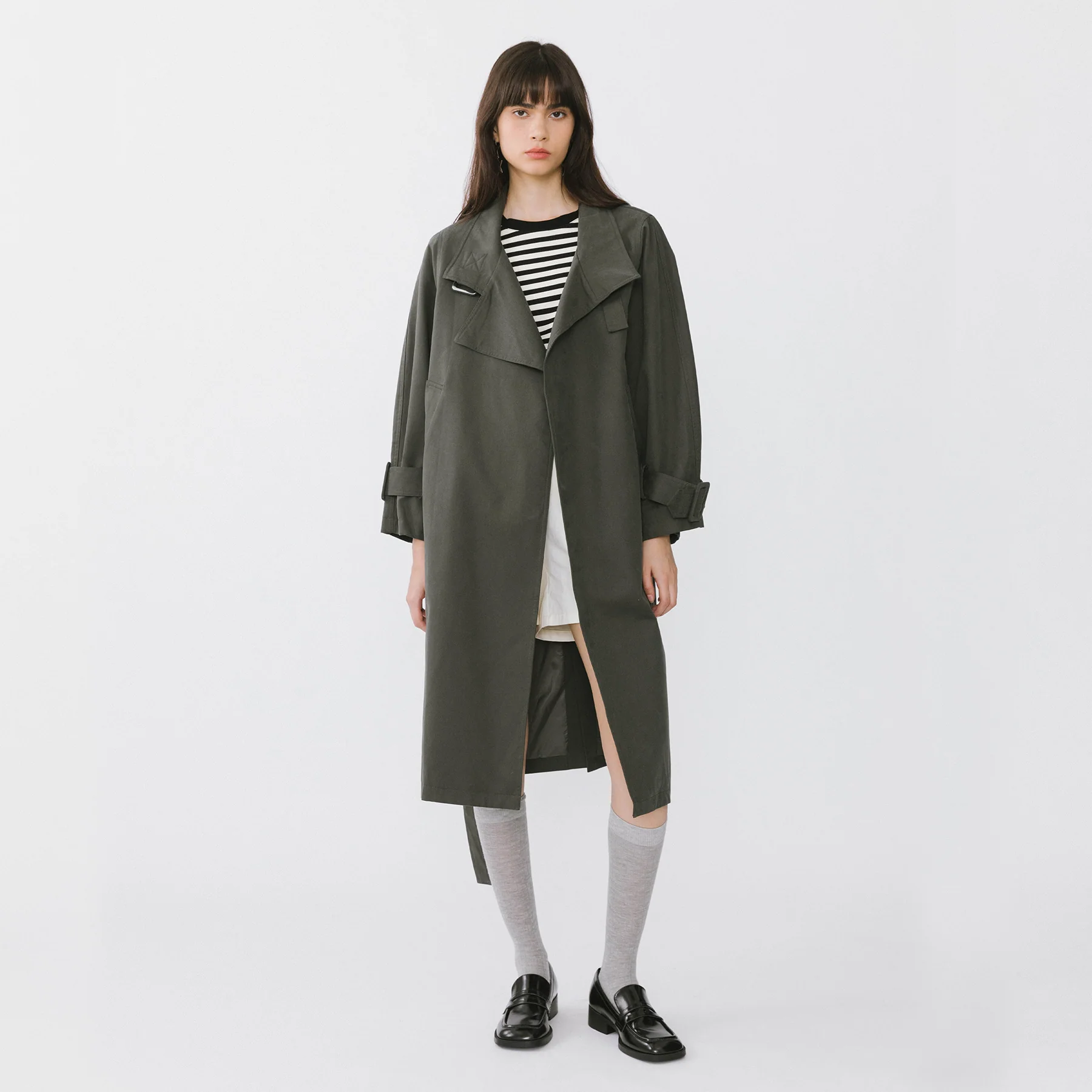 Overlay Mid-Length Trench Coat - Image 7
