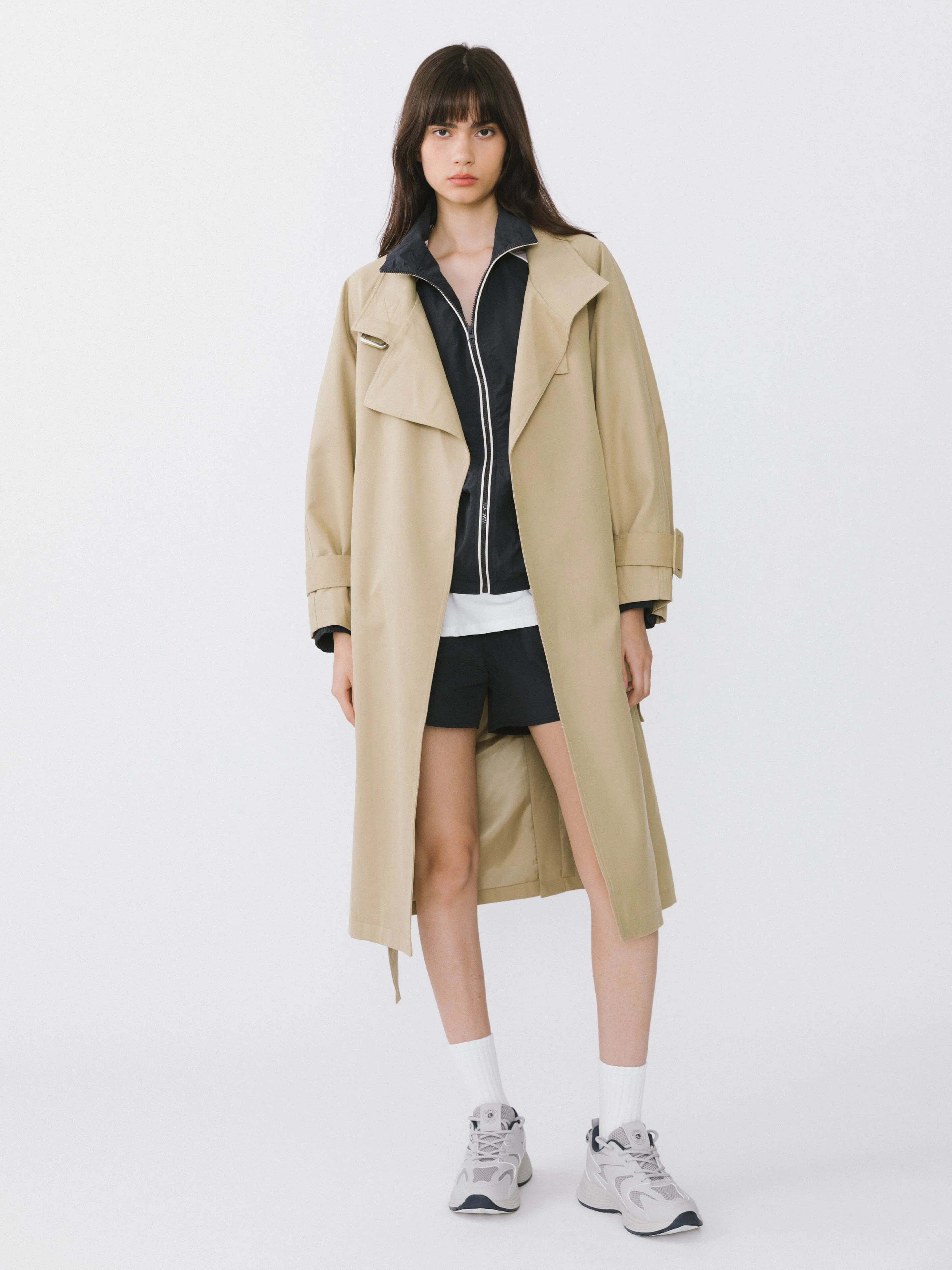 Overlay Mid-Length Trench Coat - Image 9