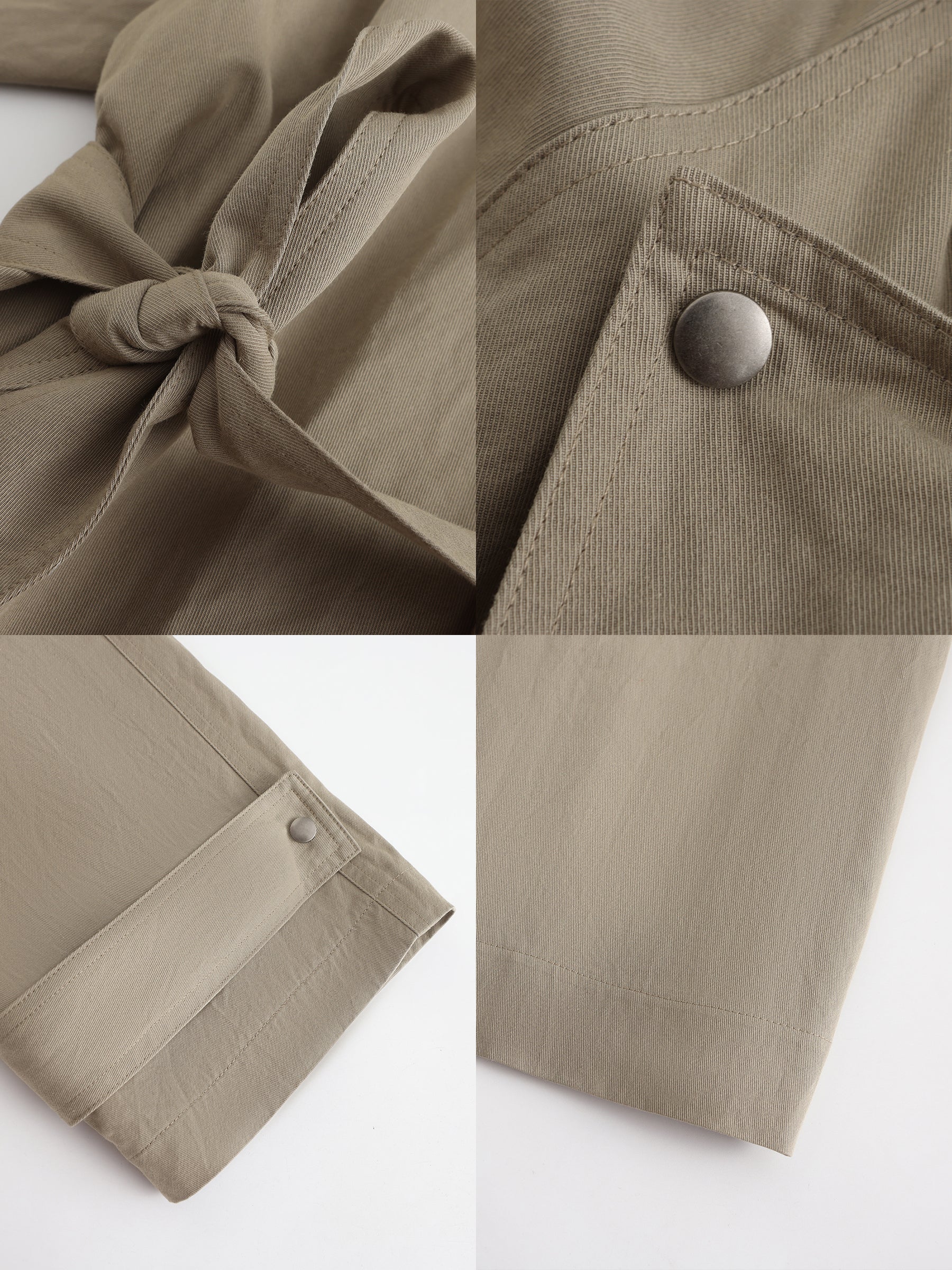 Oversized Large Lapel Long Trench Coat - Image 18