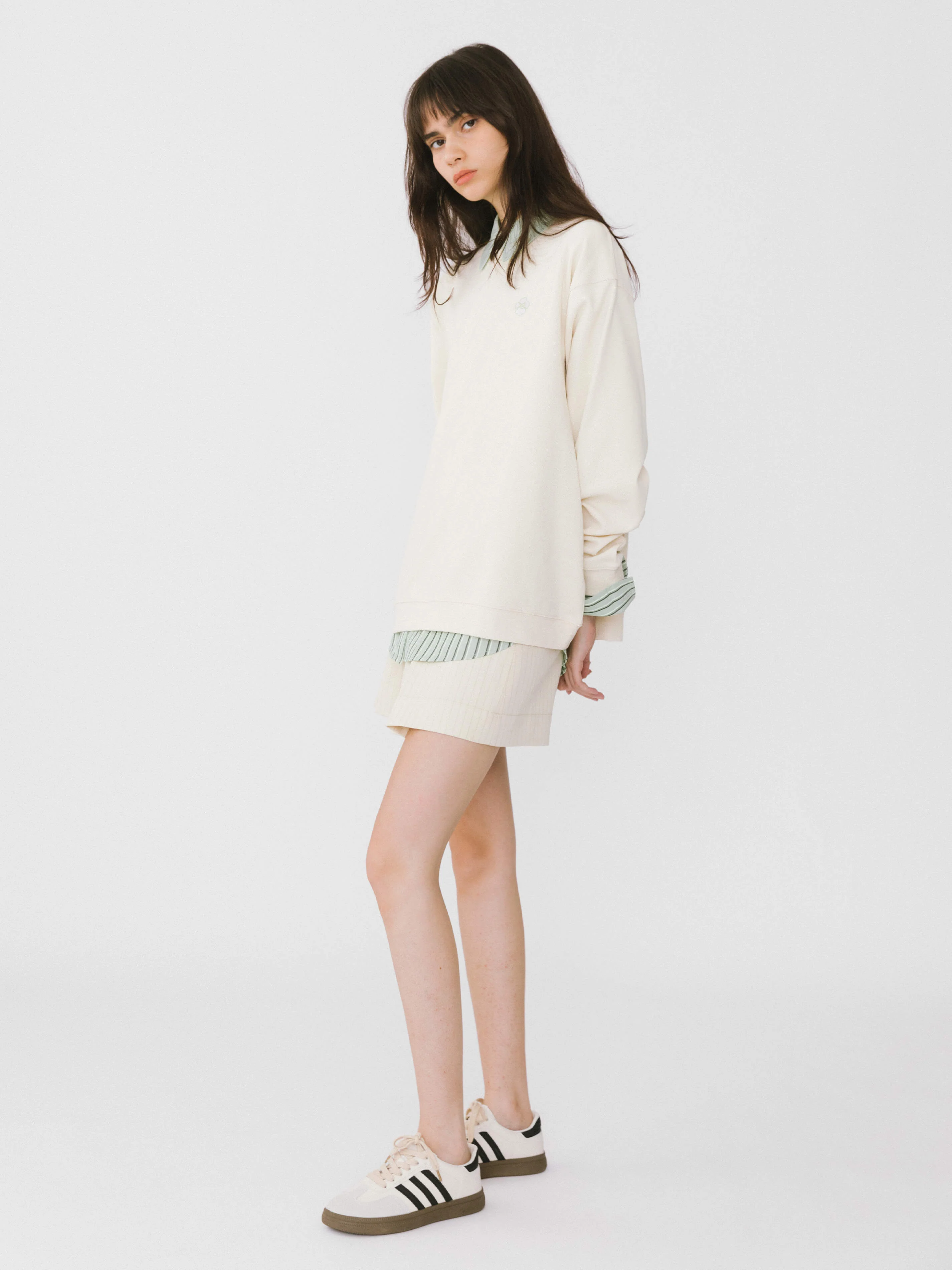 Oversized Long Sleeve T-Shirt and Matching Shorts - Image 11