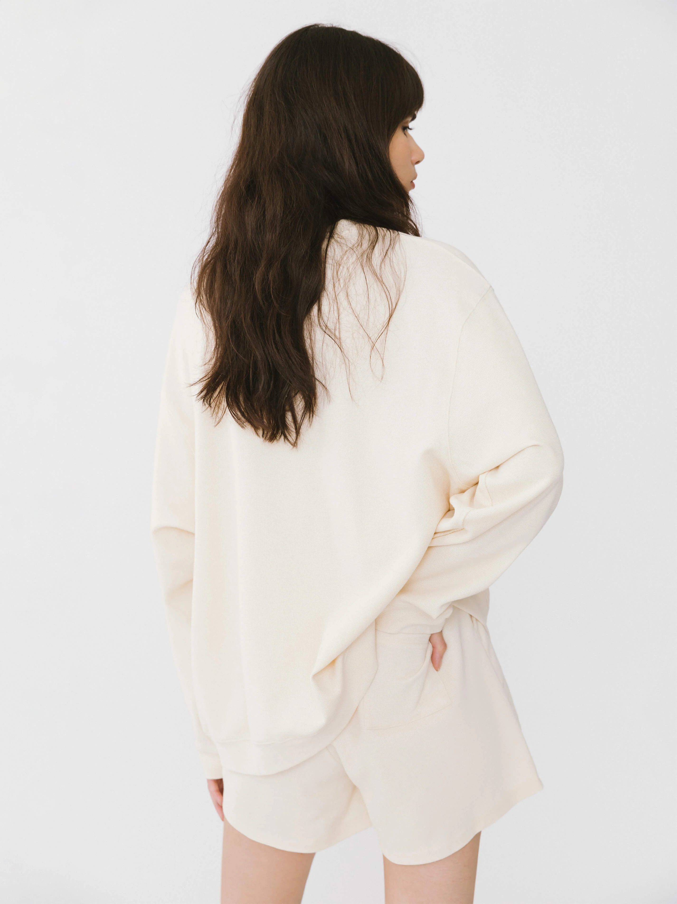 Oversized Long Sleeve T-Shirt and Matching Shorts - Image 12