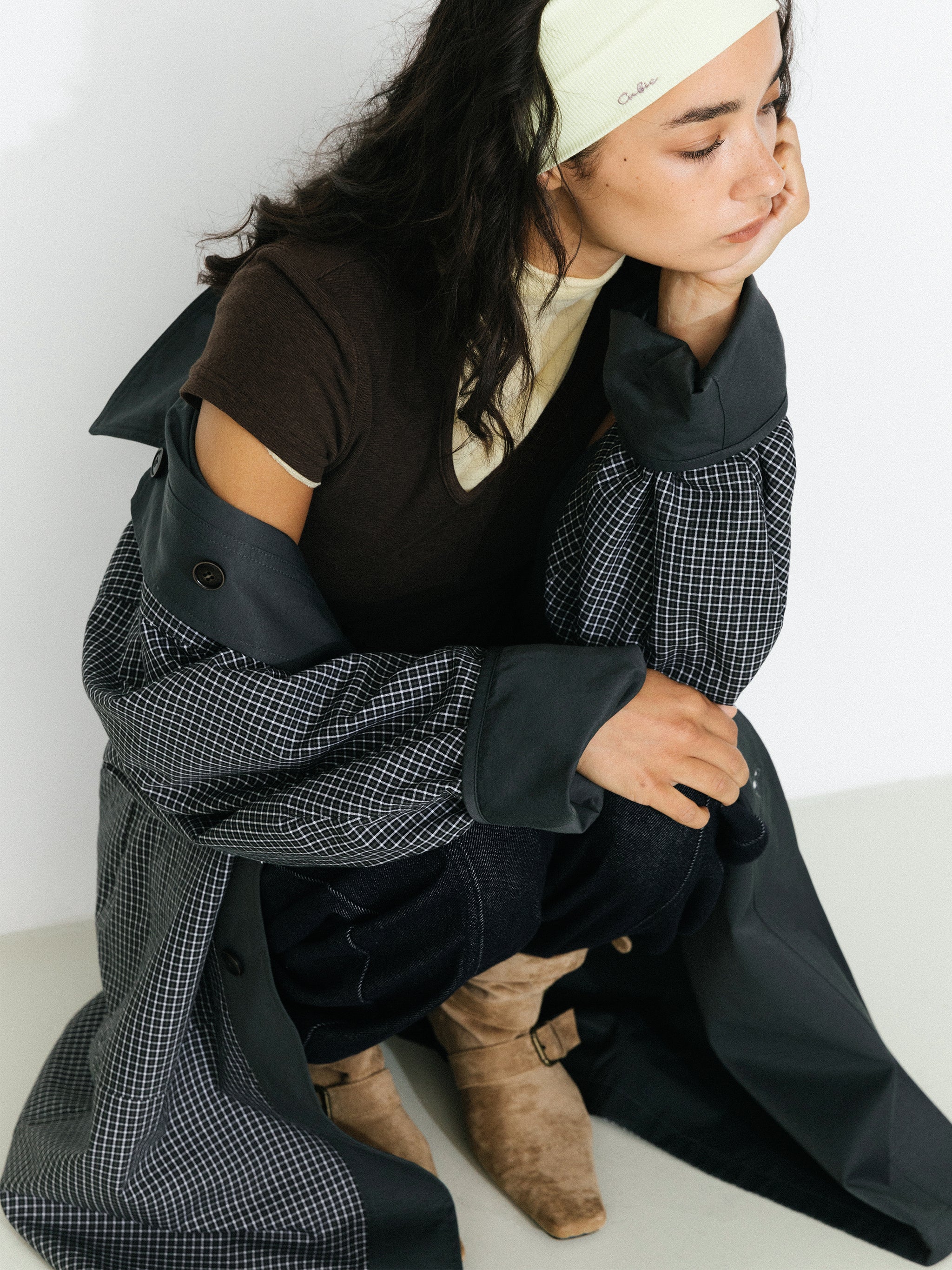 Oversized Single-Breasted Mid-Length Trench Coat - Image 2