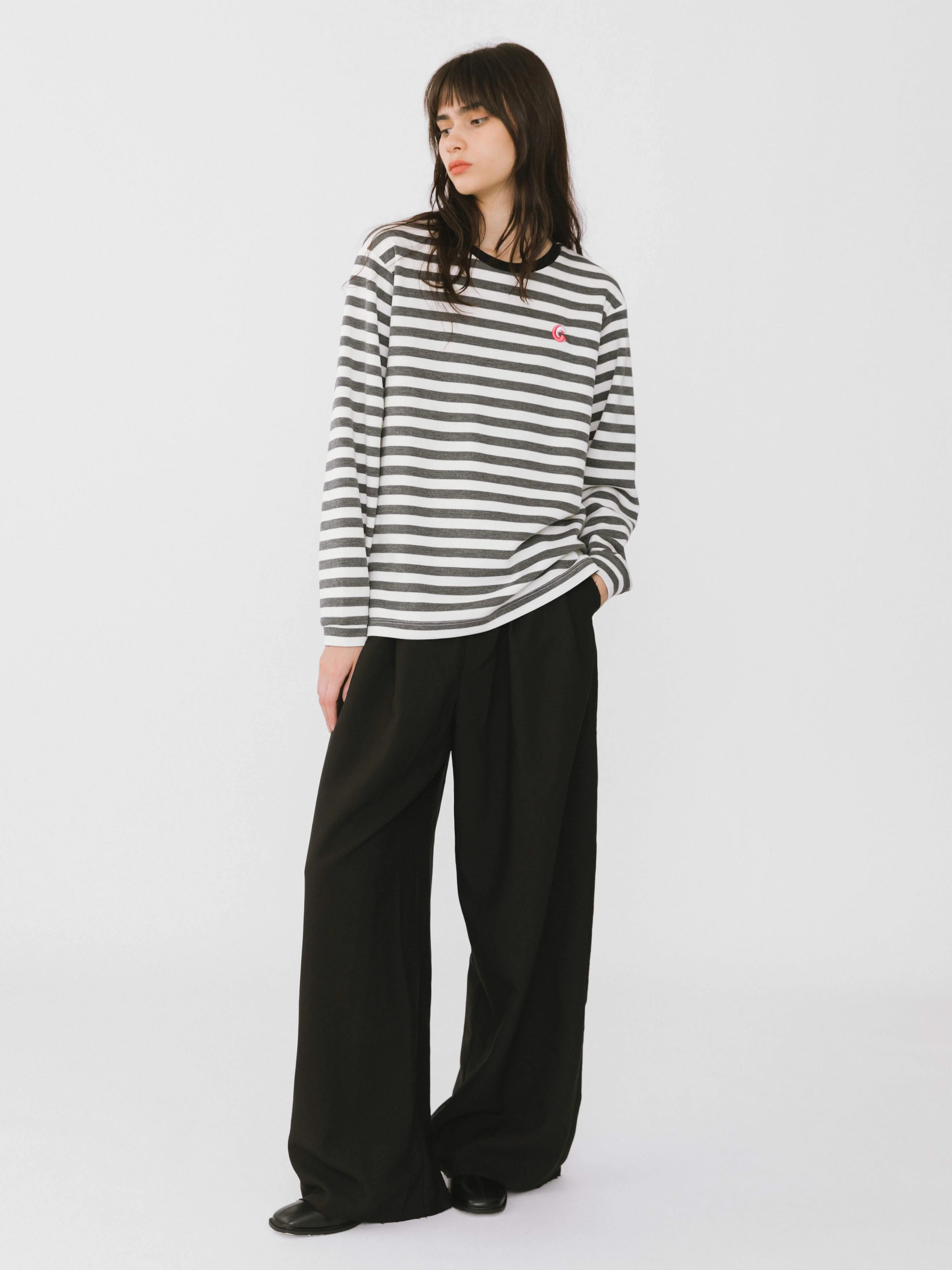 Oversized Striped Long Sleeve Top - Image 10