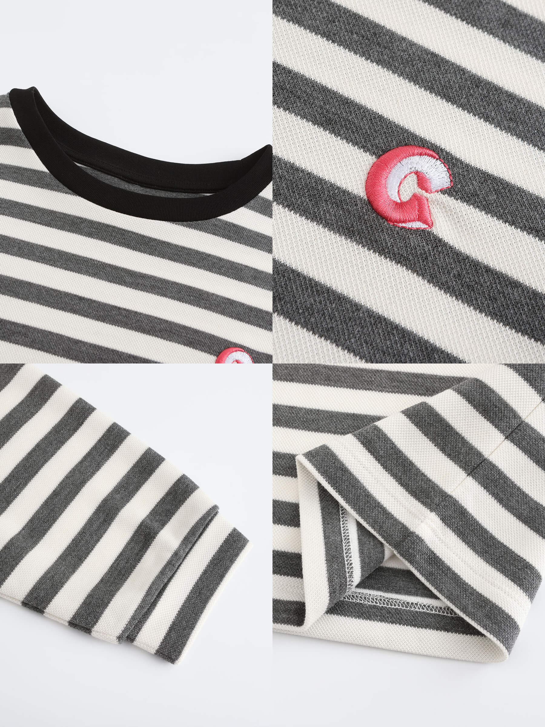 Oversized Striped Long Sleeve Top - Image 19