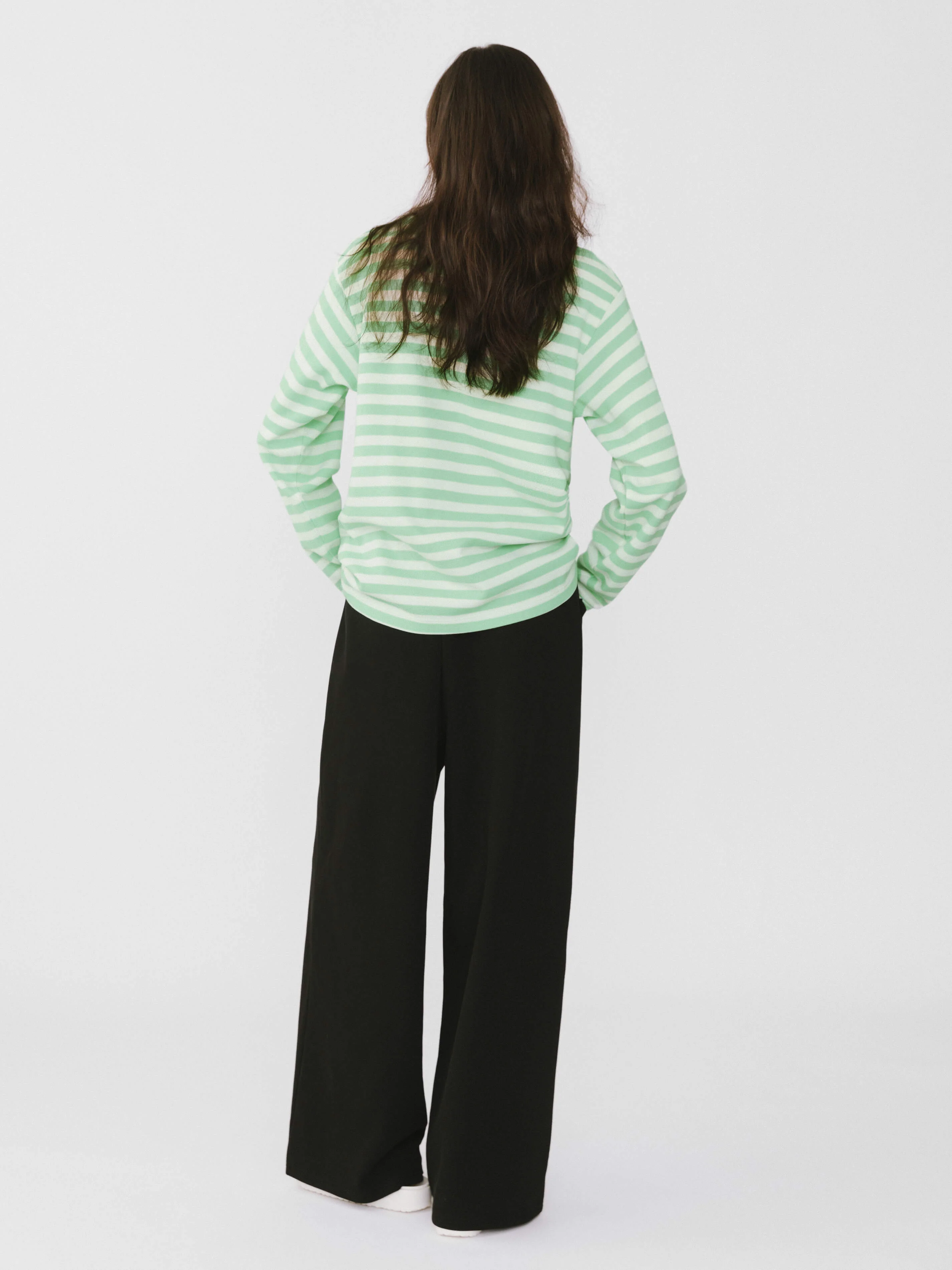 Oversized Striped Long Sleeve Top - Image 6