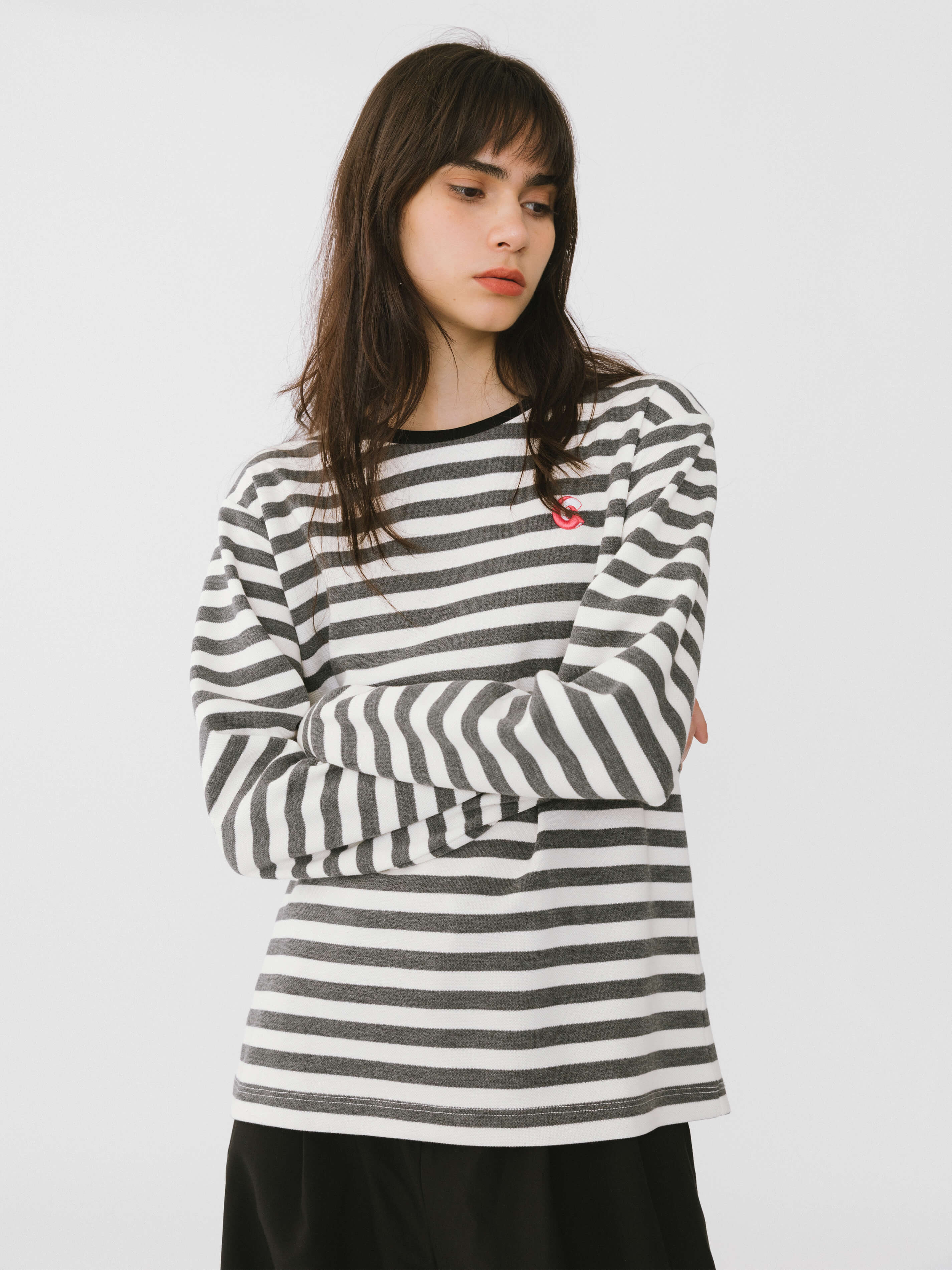 Oversized Striped Long Sleeve Top - Image 8