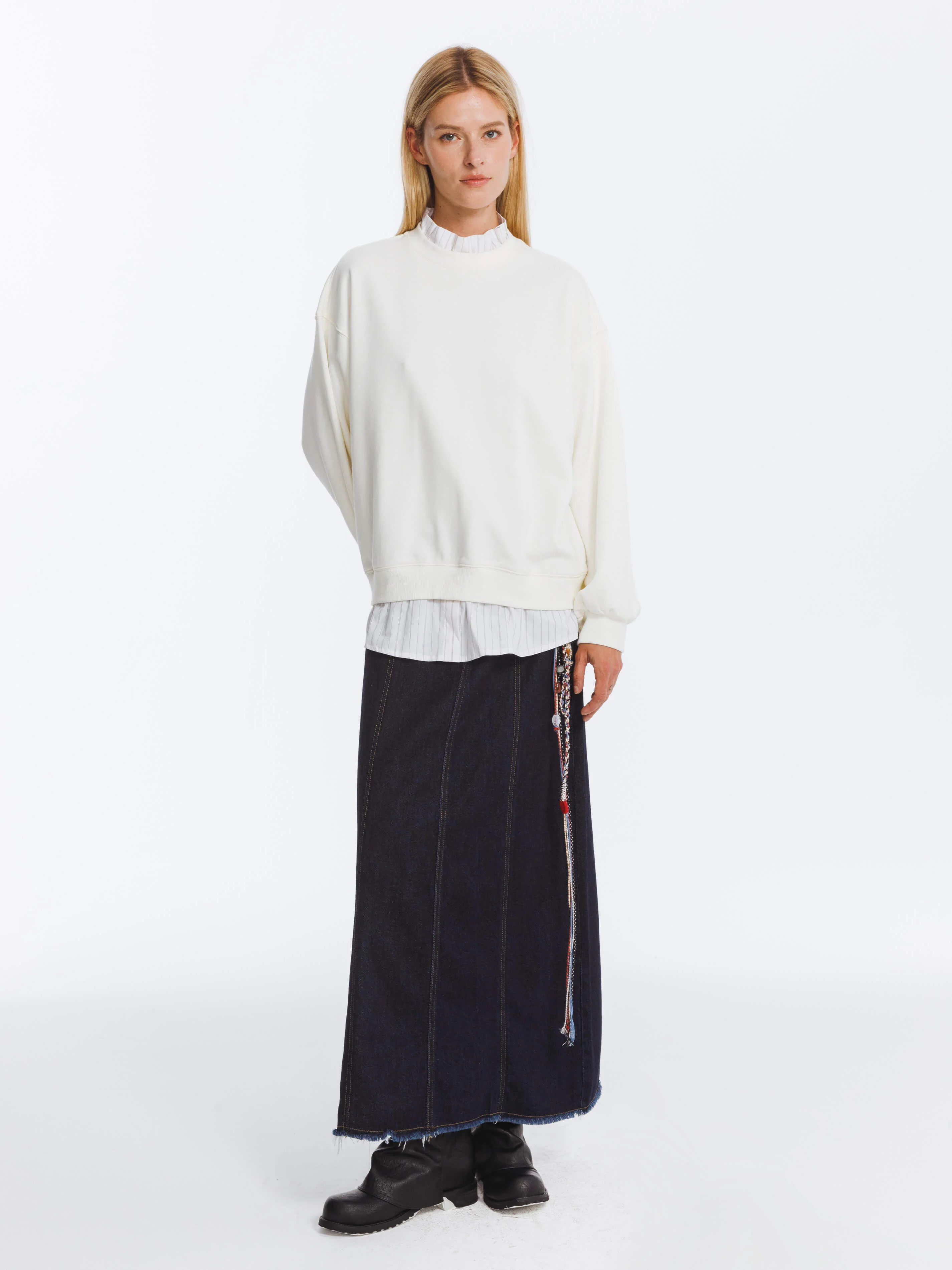 Oversized Sweatshirt with Cotton Blend - Image 11