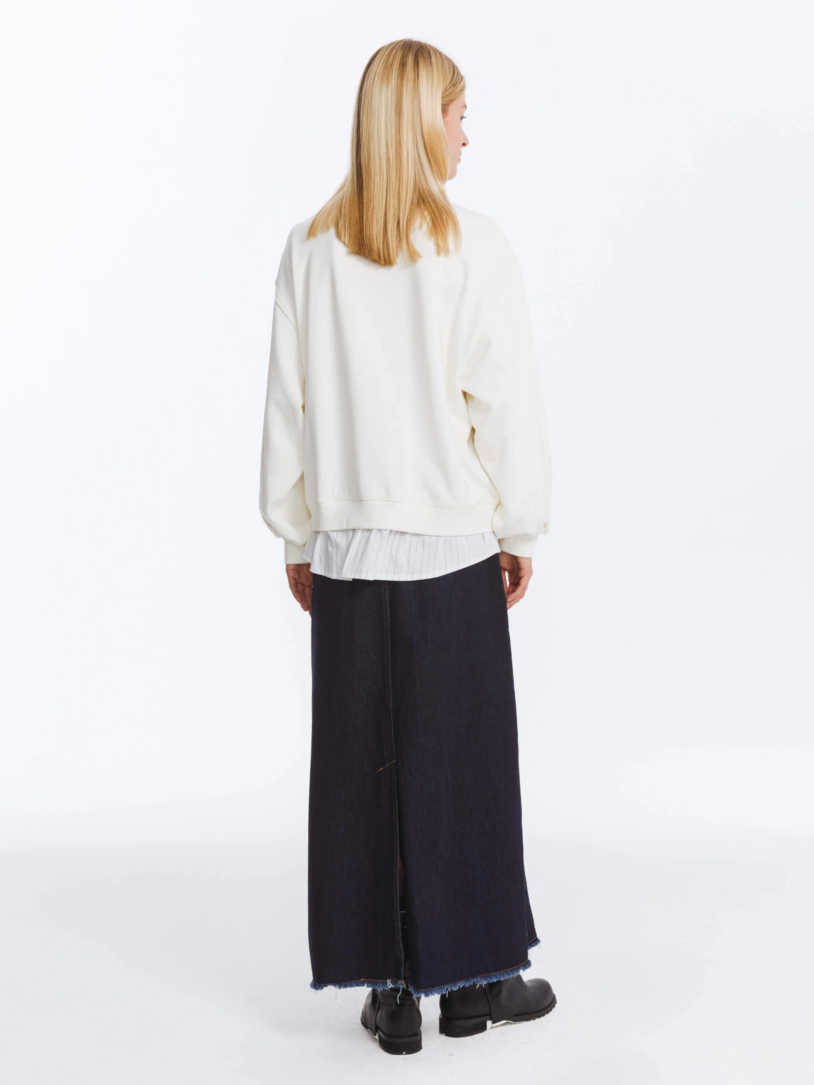 Oversized Sweatshirt with Cotton Blend - Image 12