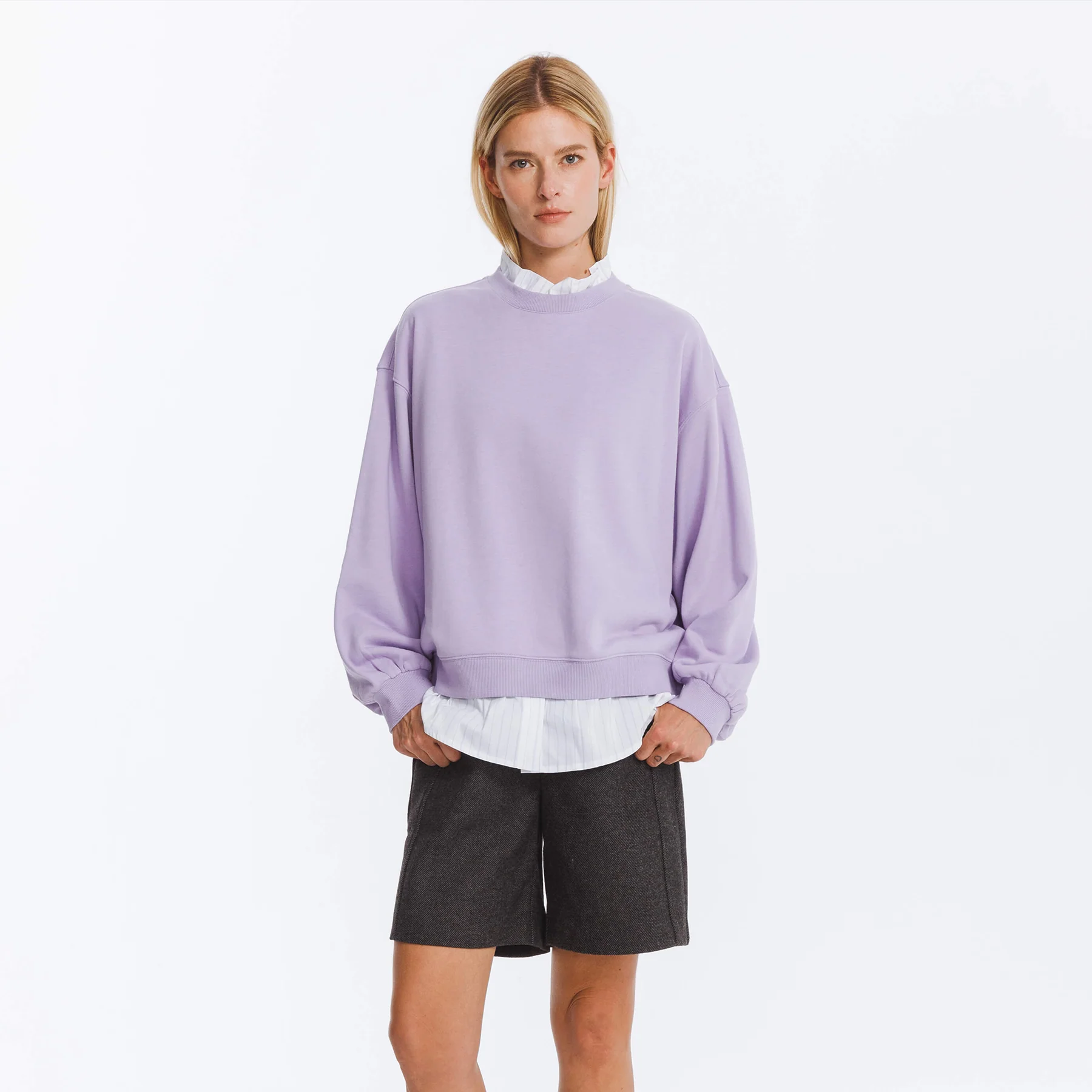Oversized Sweatshirt with Cotton Blend - Image 21