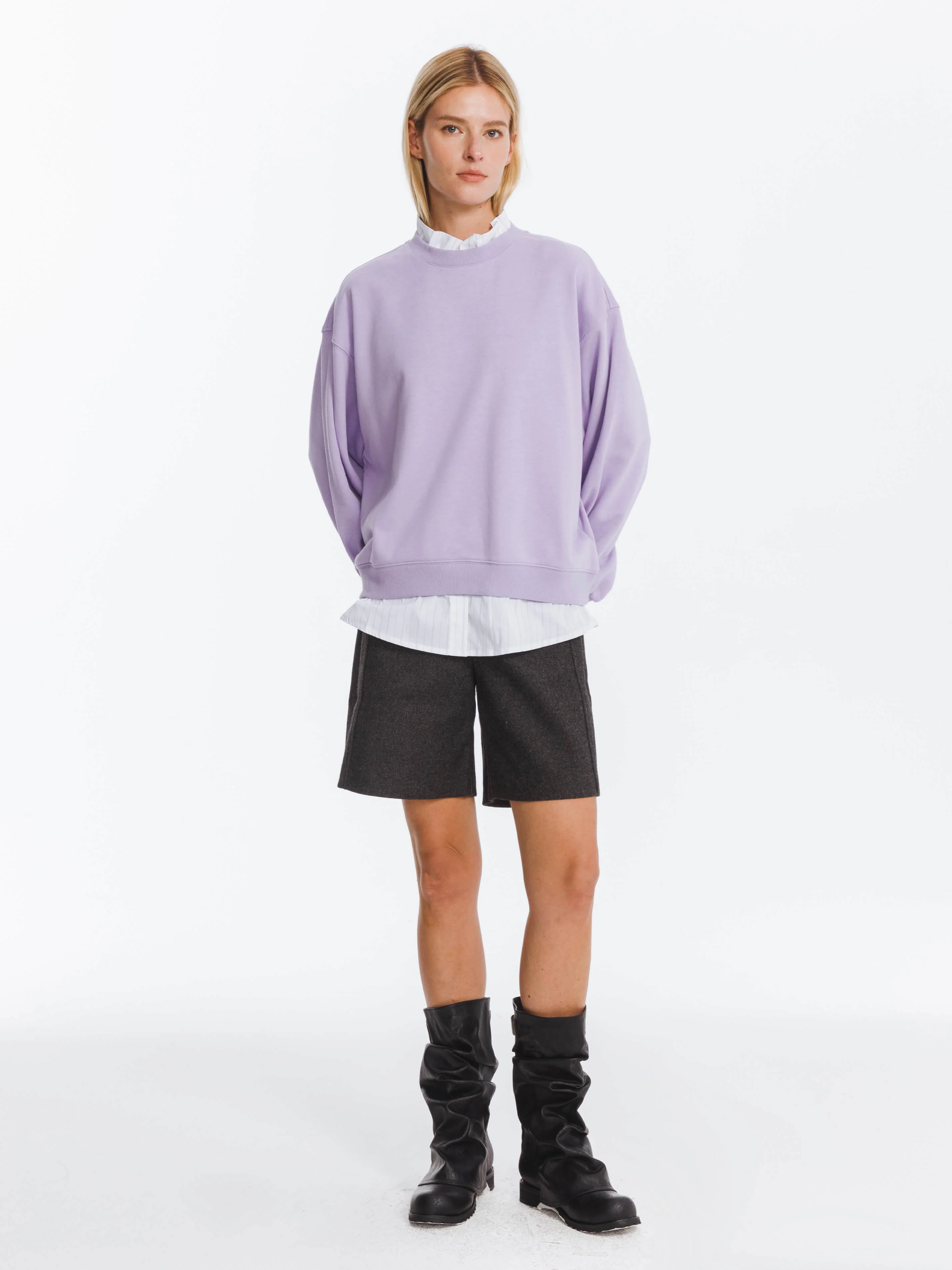 Oversized Sweatshirt with Cotton Blend - Image 5