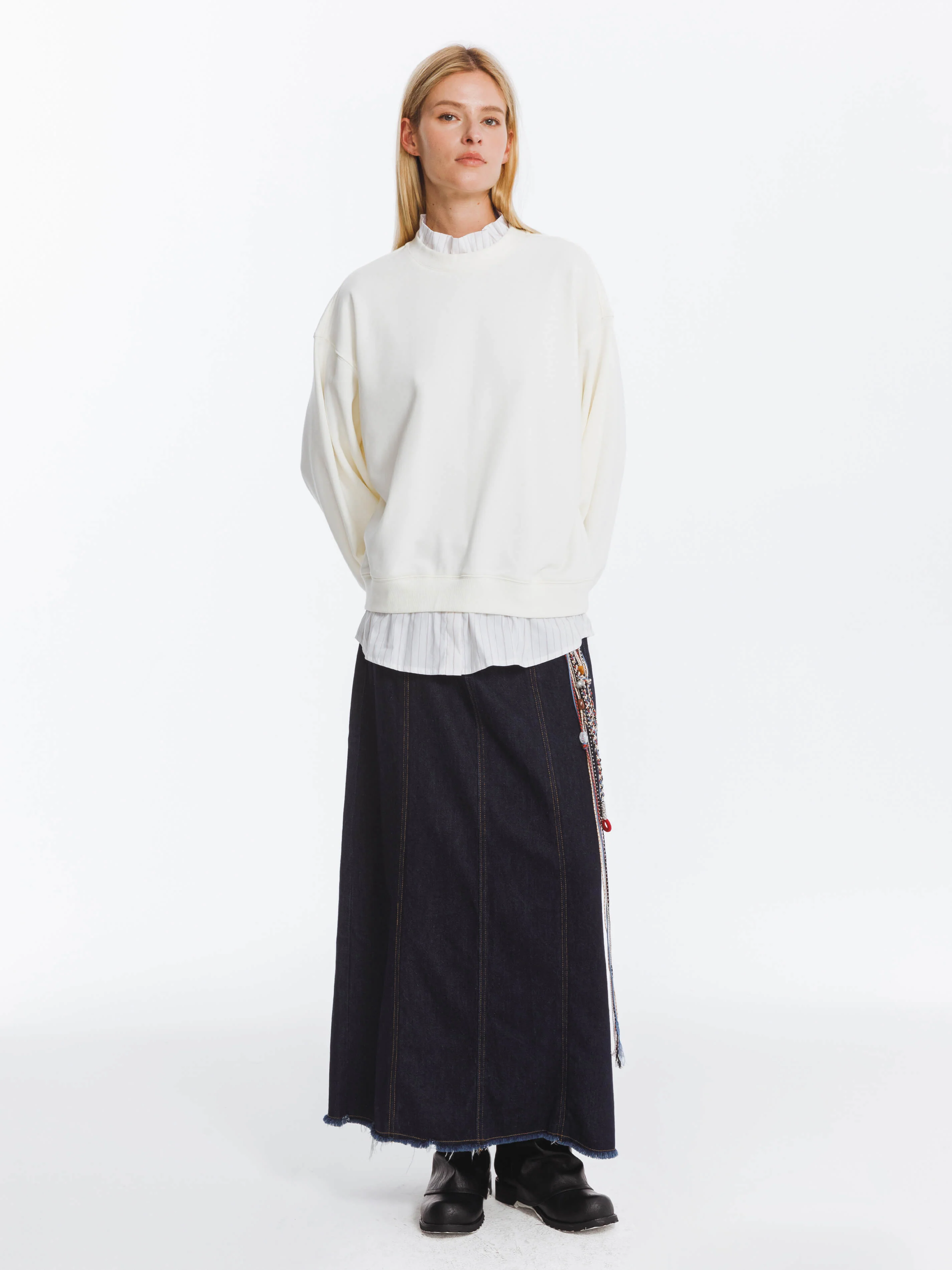 Oversized Sweatshirt with Cotton Blend - Image 8