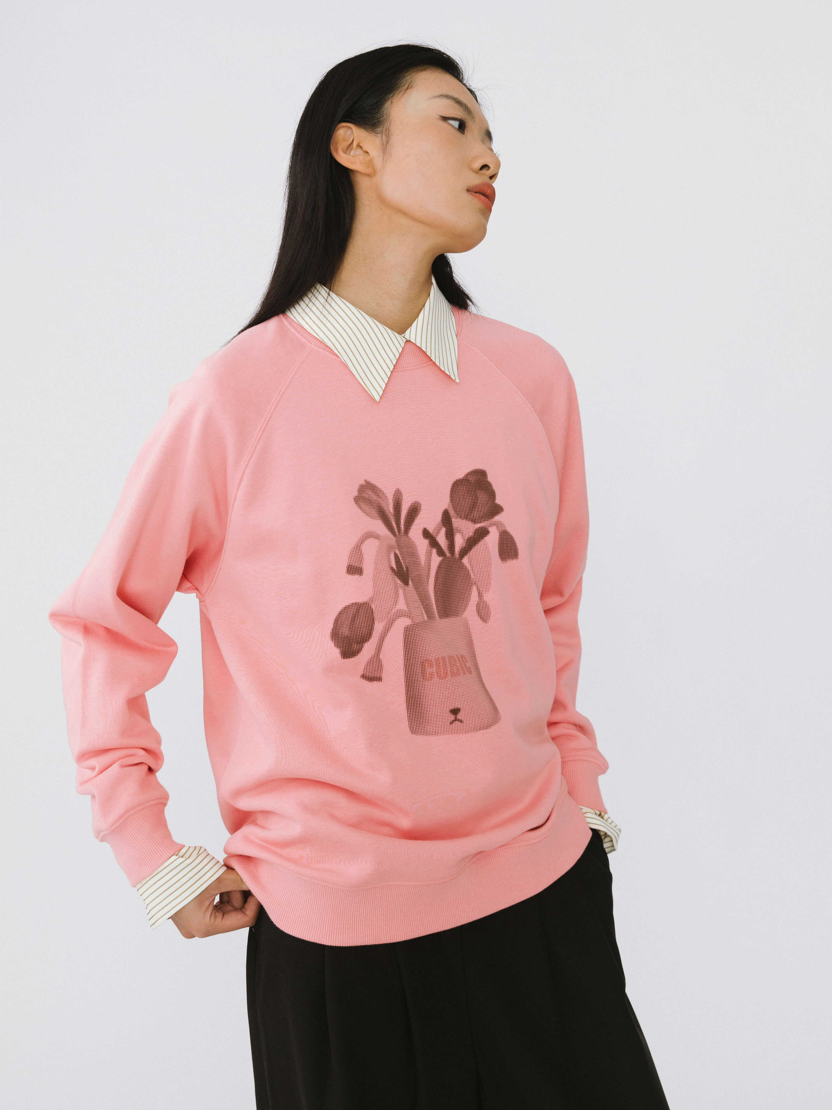 Round Neck Printed Sweatshirt - Image 10