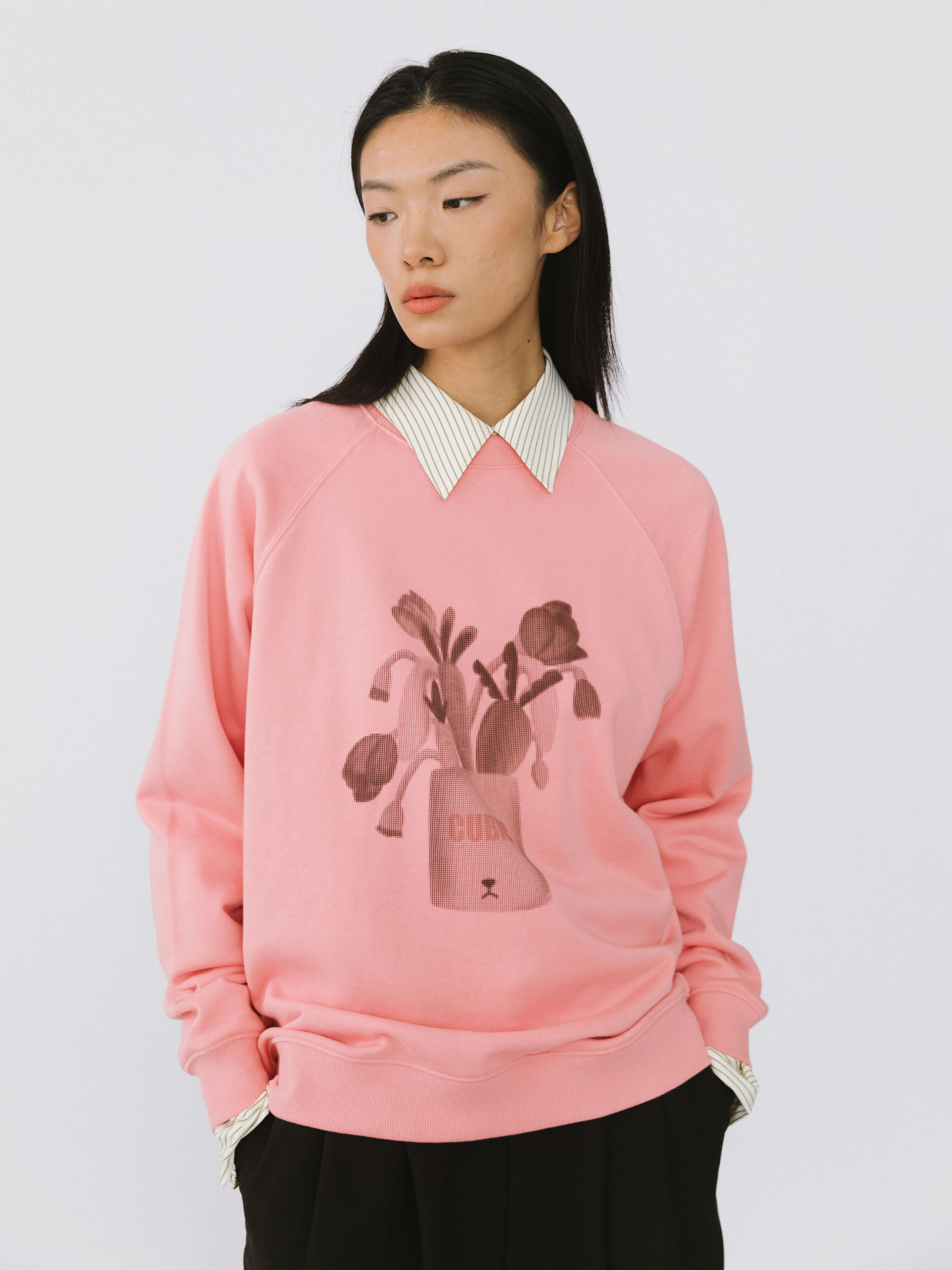 Round Neck Printed Sweatshirt - Image 8