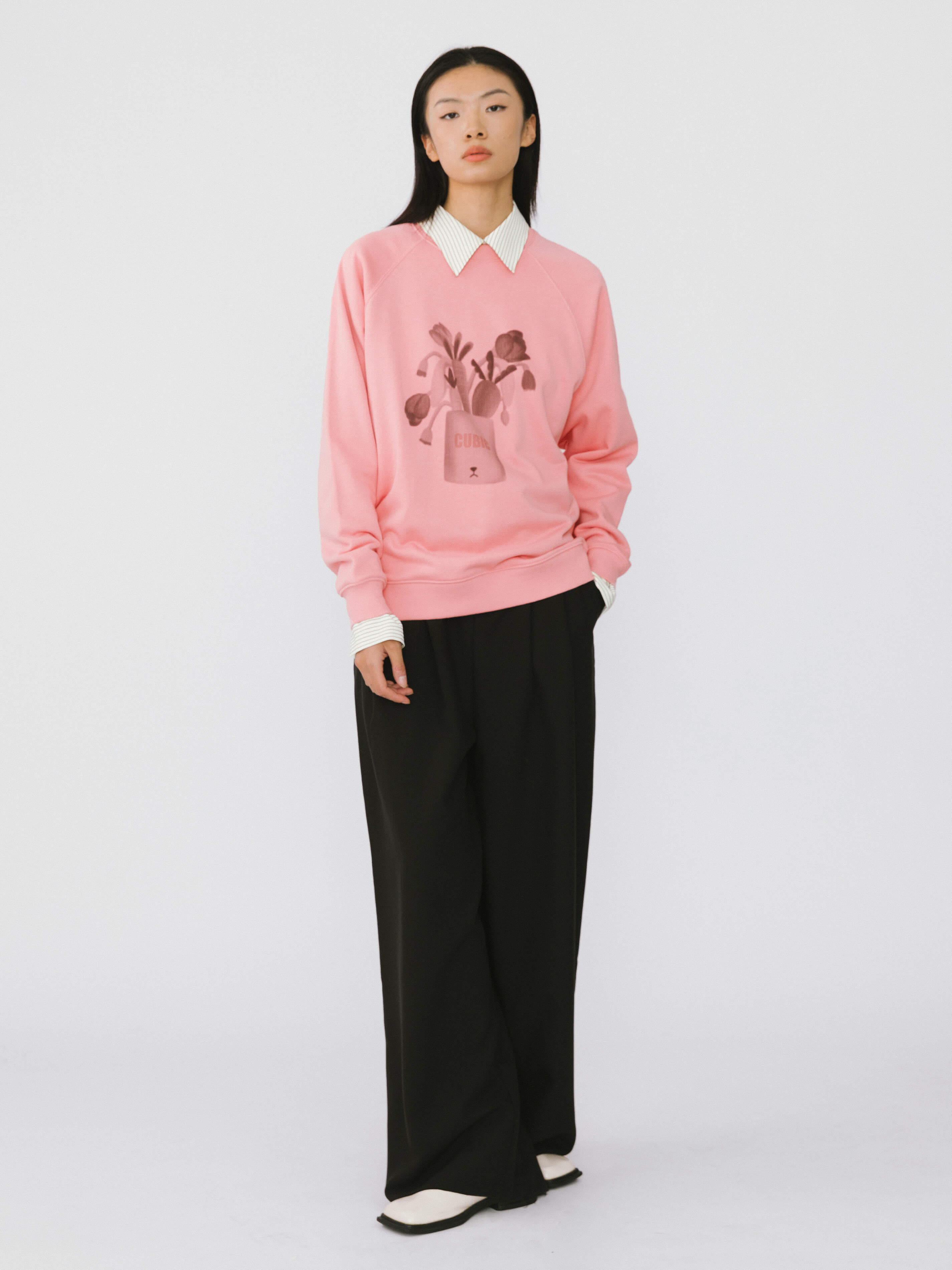 Round Neck Printed Sweatshirt - Image 9