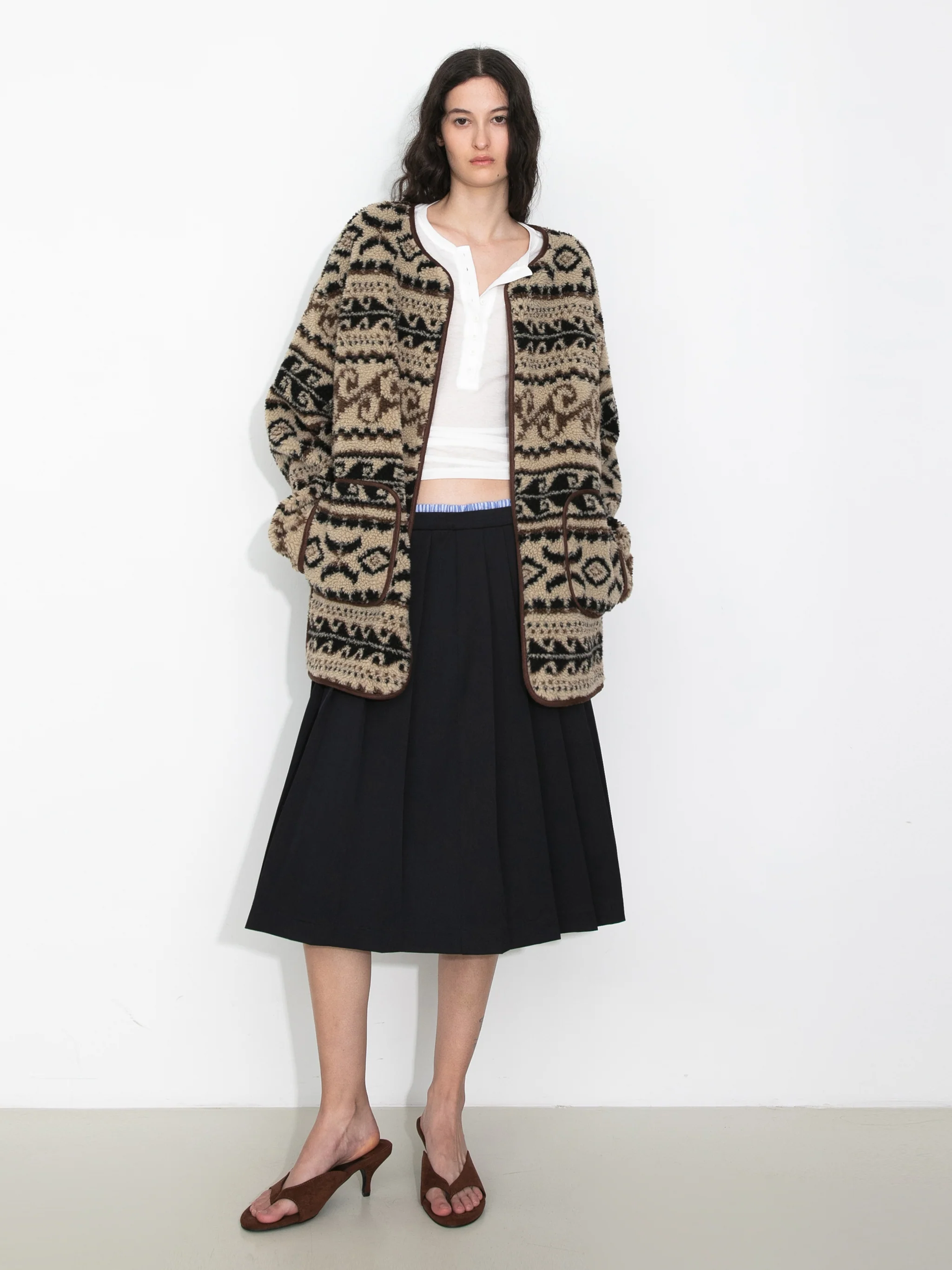 Paisley Faux Shearling Padded Jacket - Image 4
