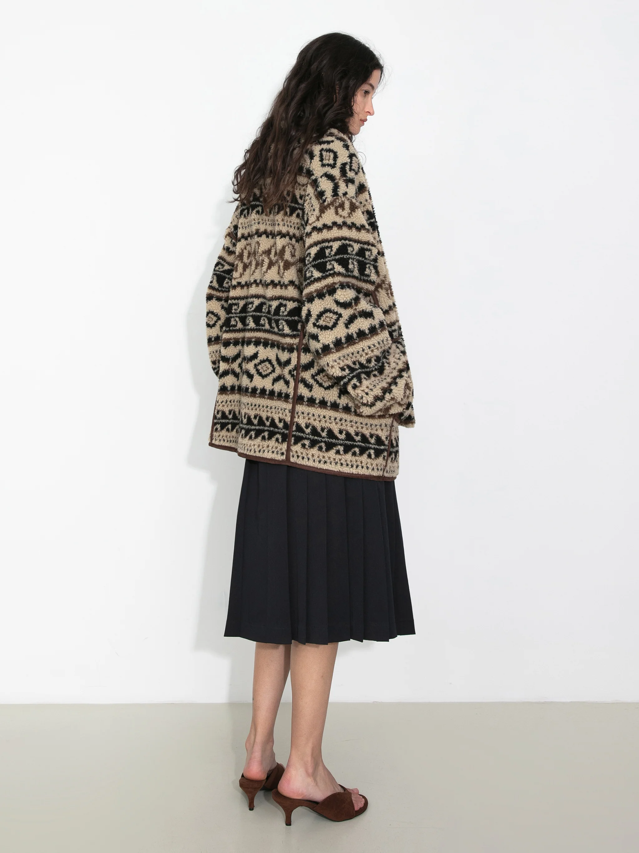 Paisley Faux Shearling Padded Jacket - Image 6