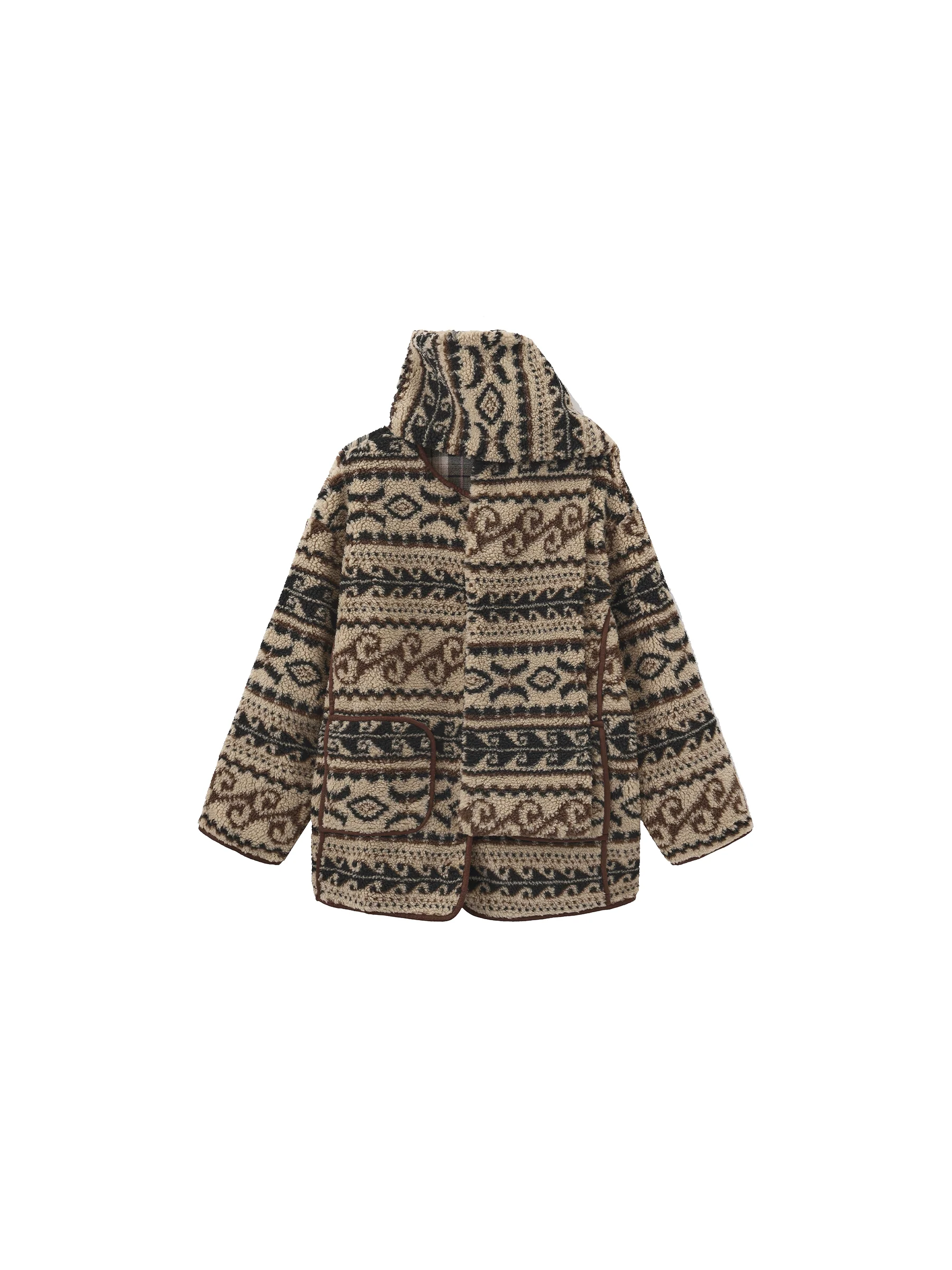 Paisley Faux Shearling Padded Jacket - Image 7