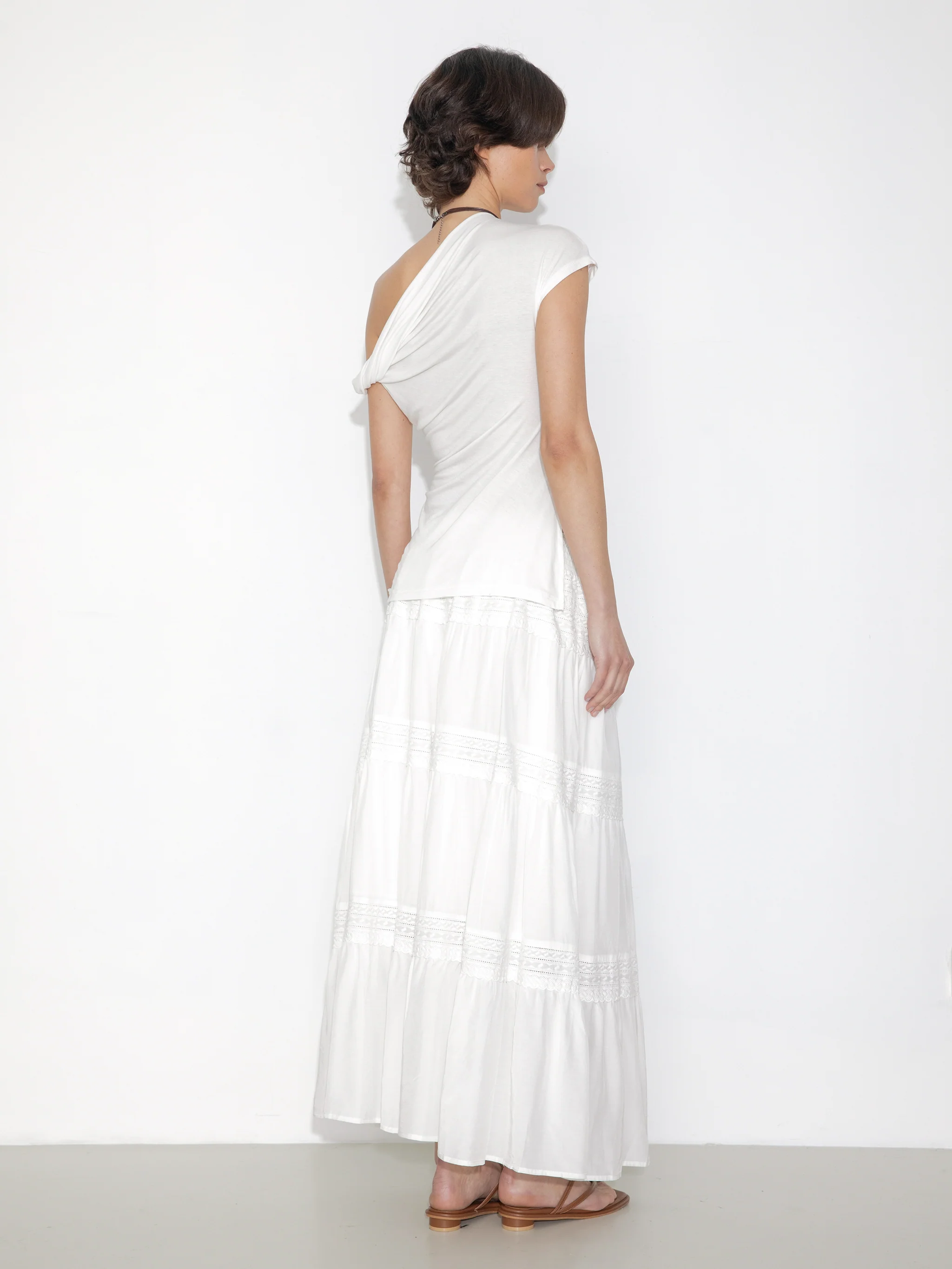 Panelled Lace Maxi Skirt - Image 5