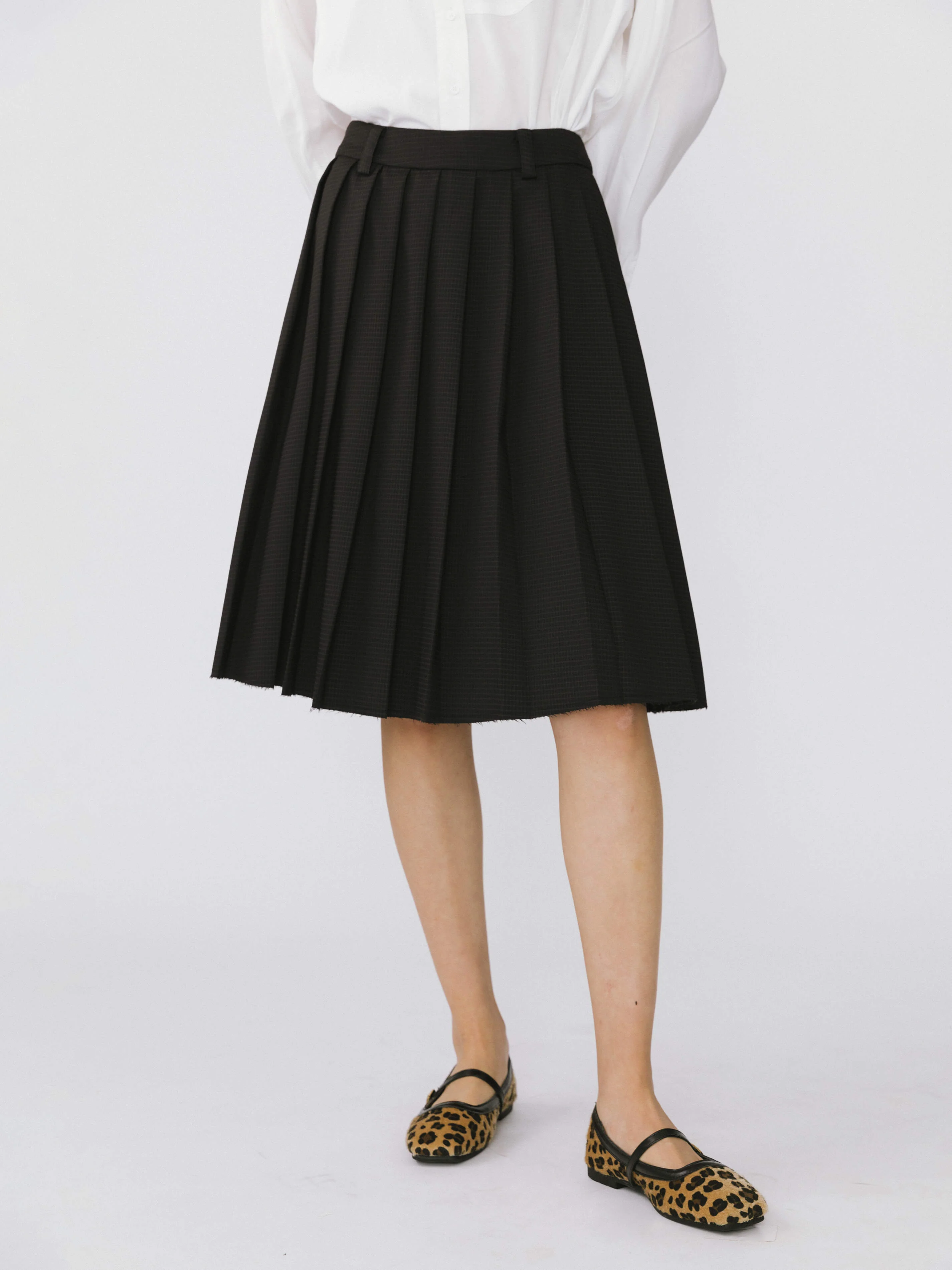 Plaid Pleated Skirt - Image 10