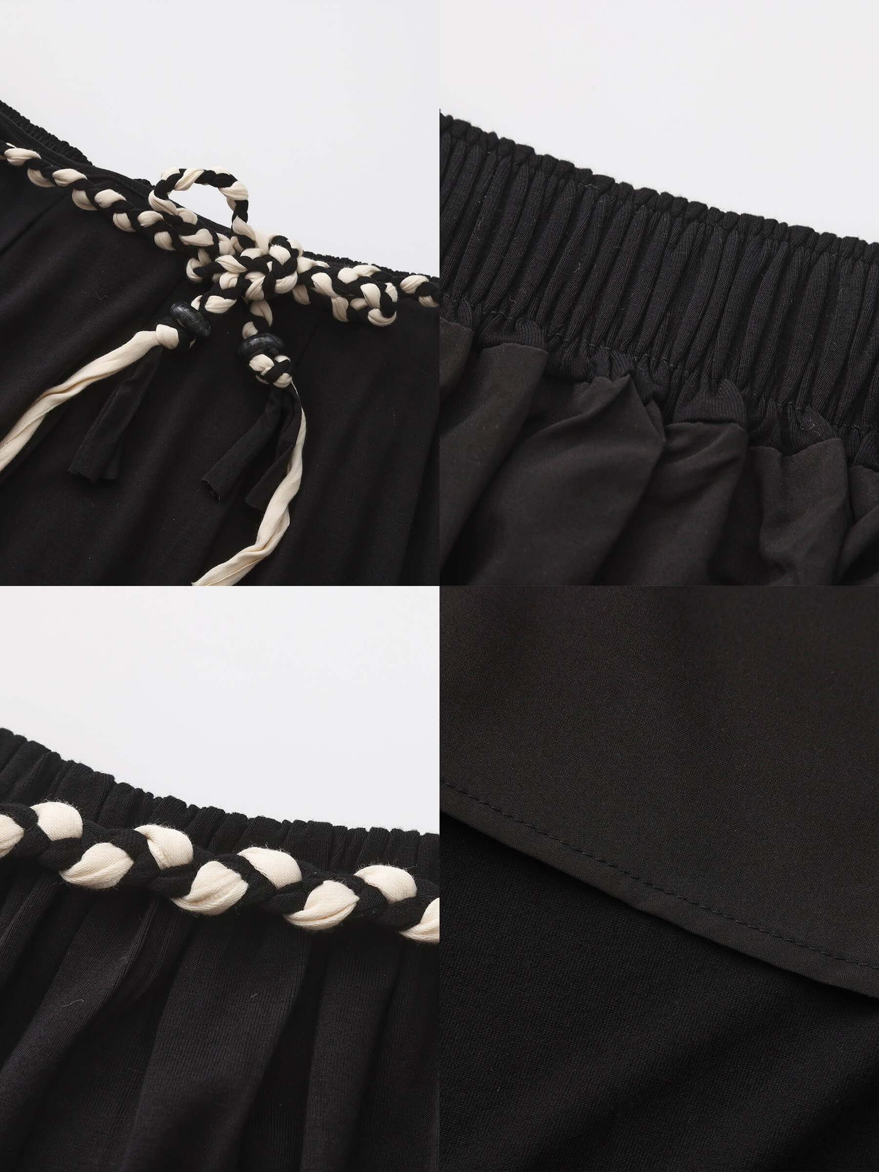 Pleated Hand-Braided High-Stretch Maxi Skirt - Image 20