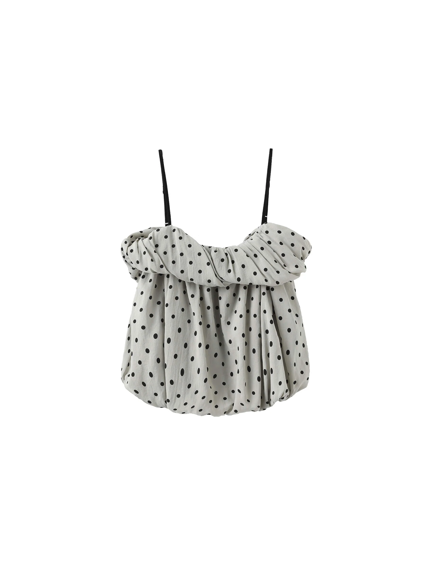Polka Dots Print Cropped Cami Top - Image 17