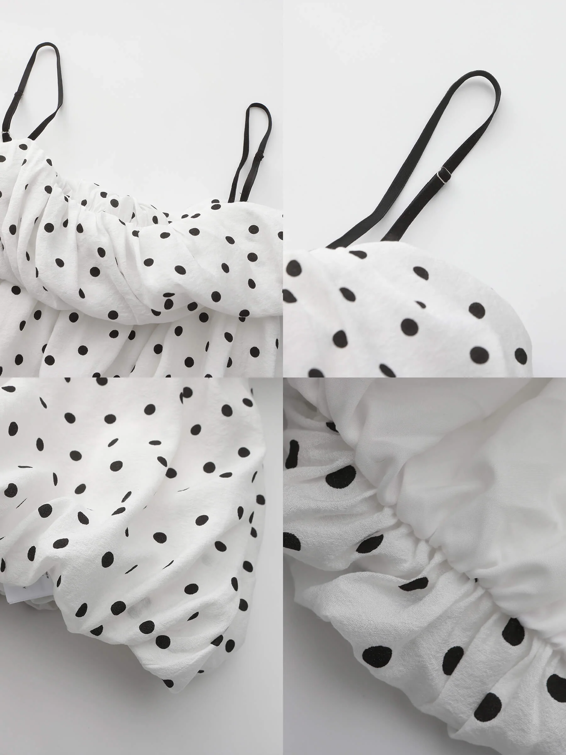 Polka Dots Print Cropped Cami Top - Image 19