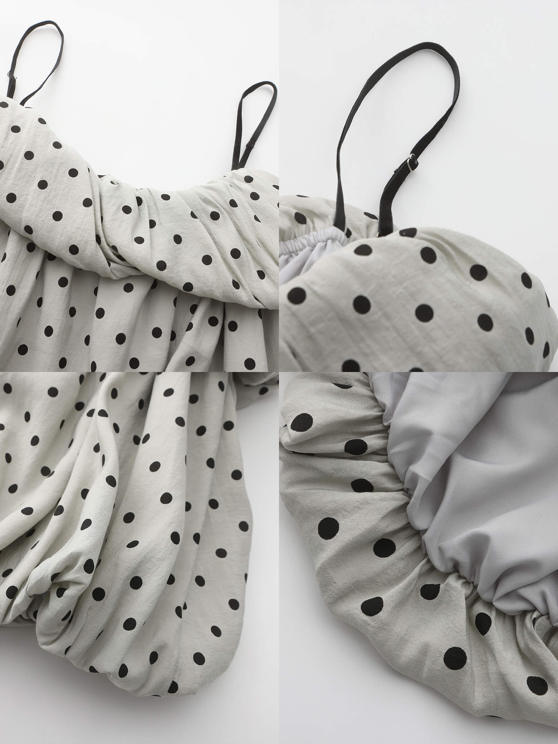 Polka Dots Print Cropped Cami Top - Image 20
