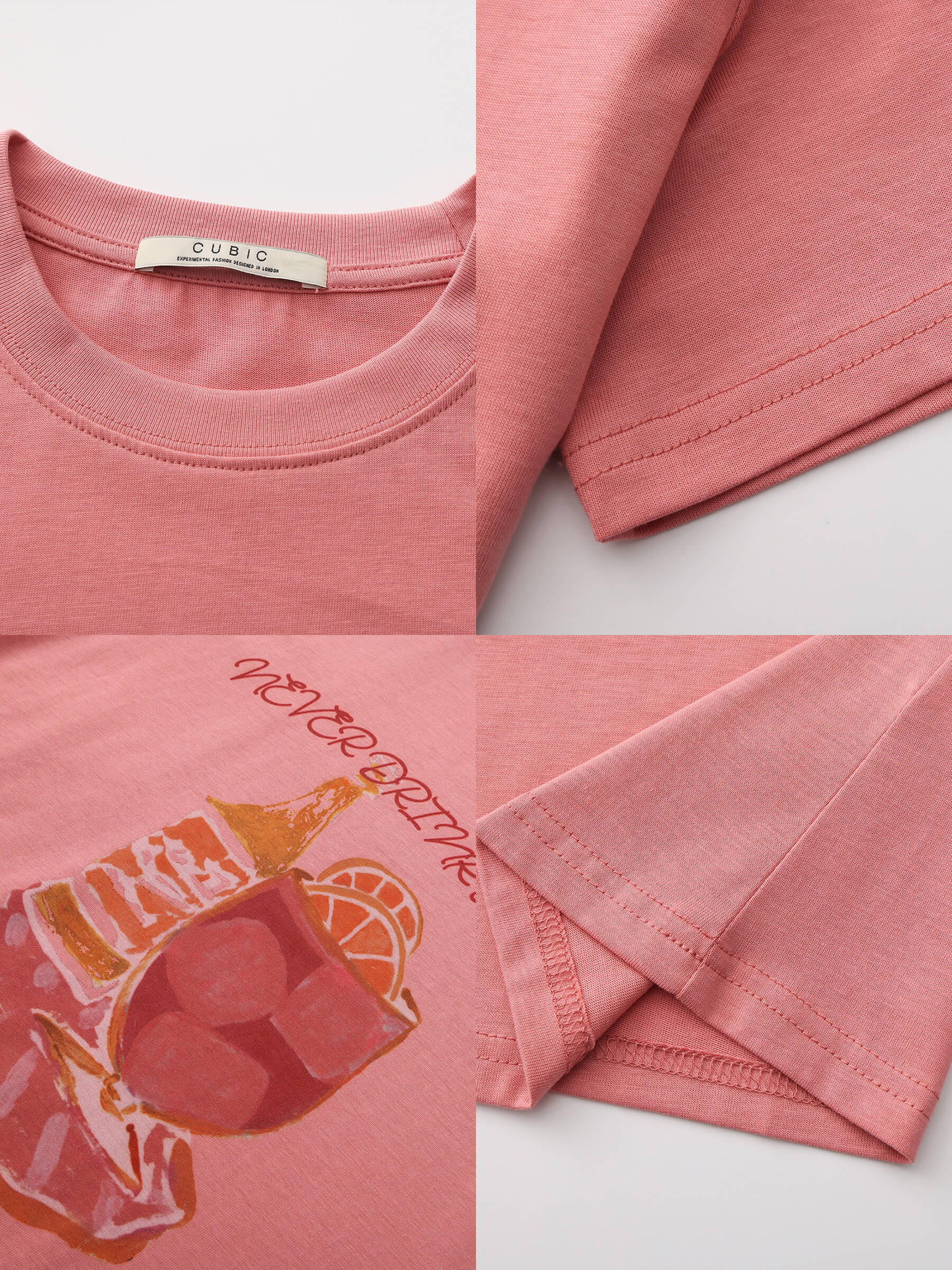 Printed Casual Short-Sleeve Top - Image 40