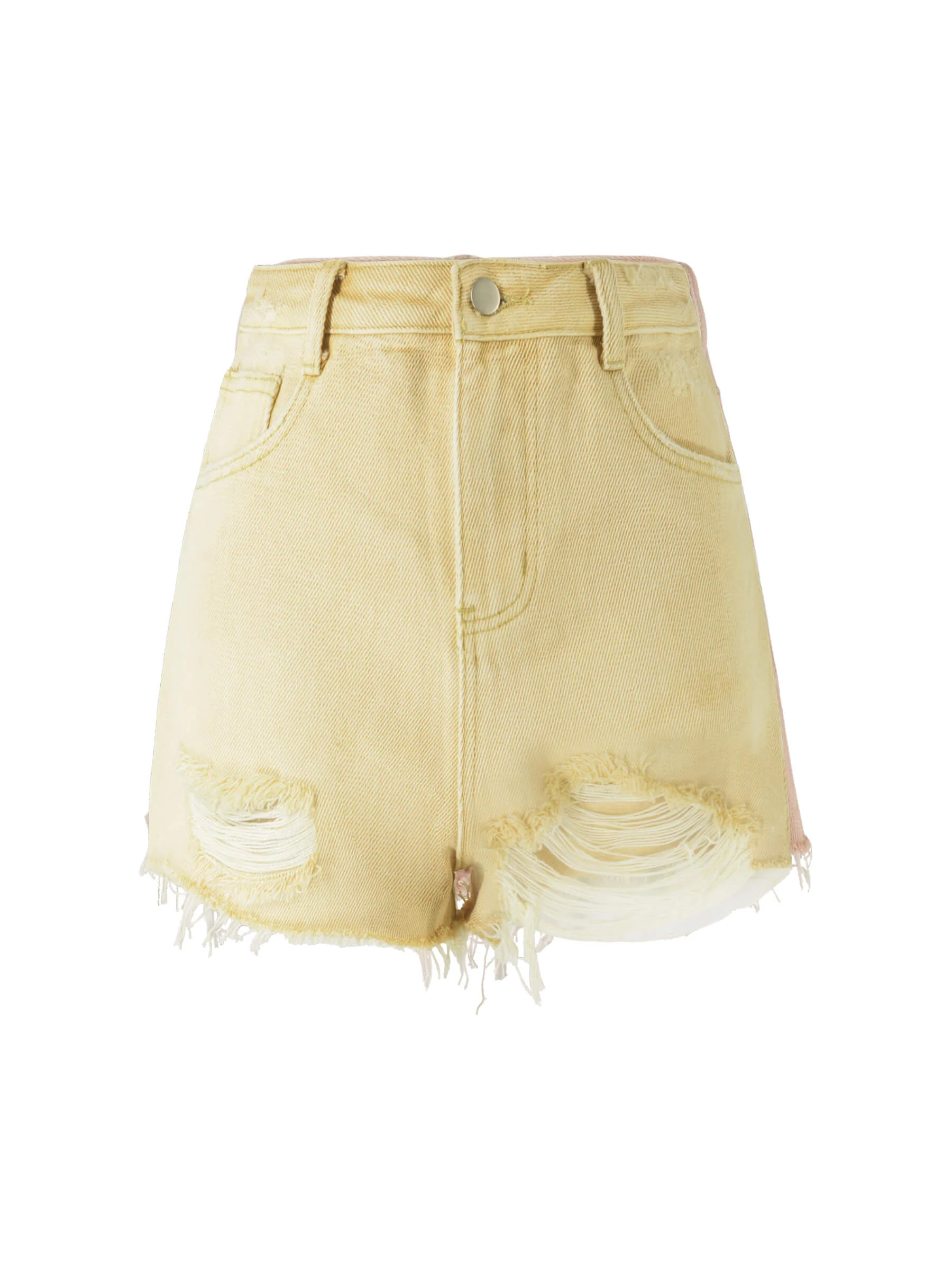 Raw Edge Distressed Mini Shorts - Image 12