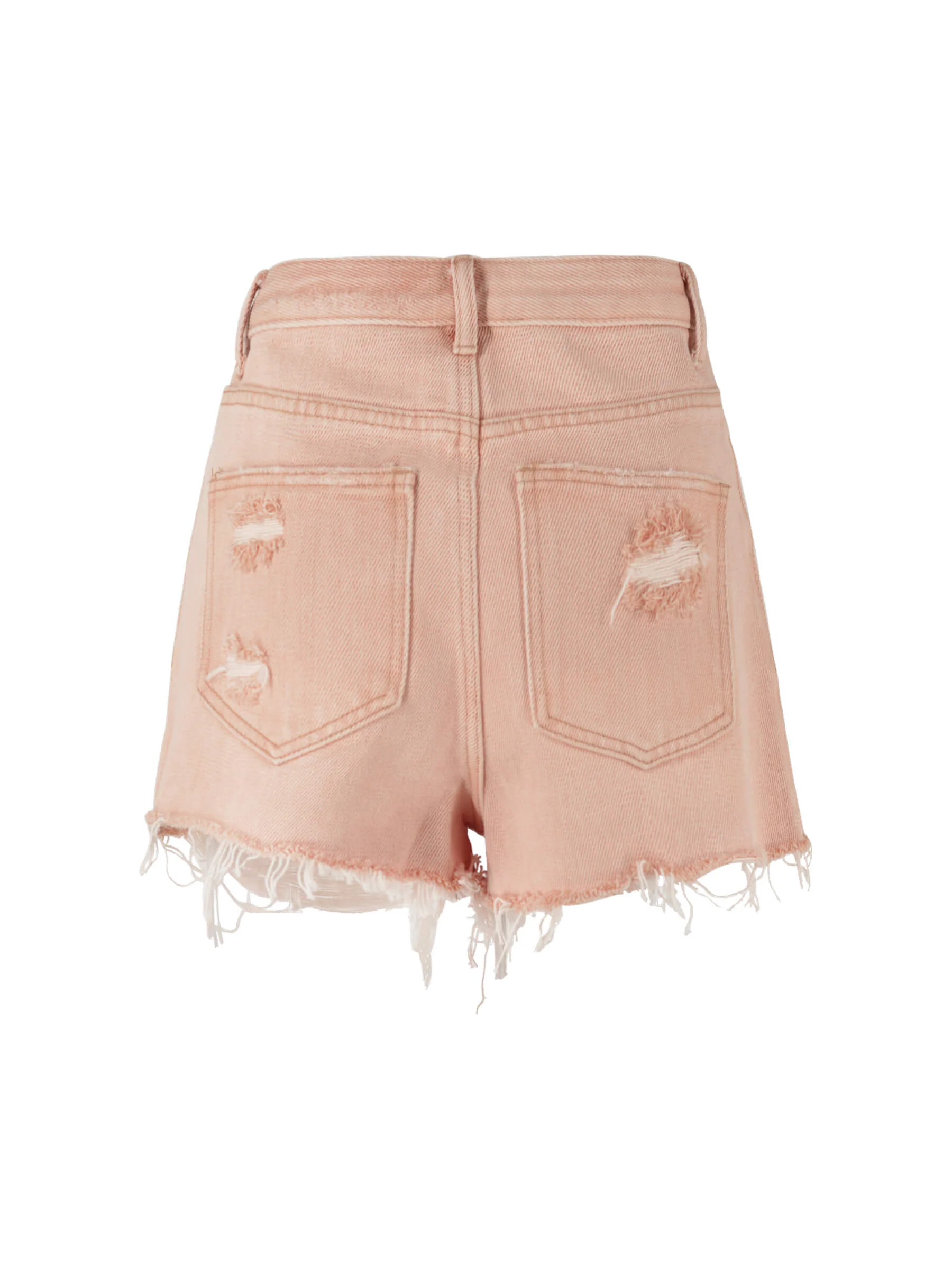 Raw Edge Distressed Mini Shorts - Image 6