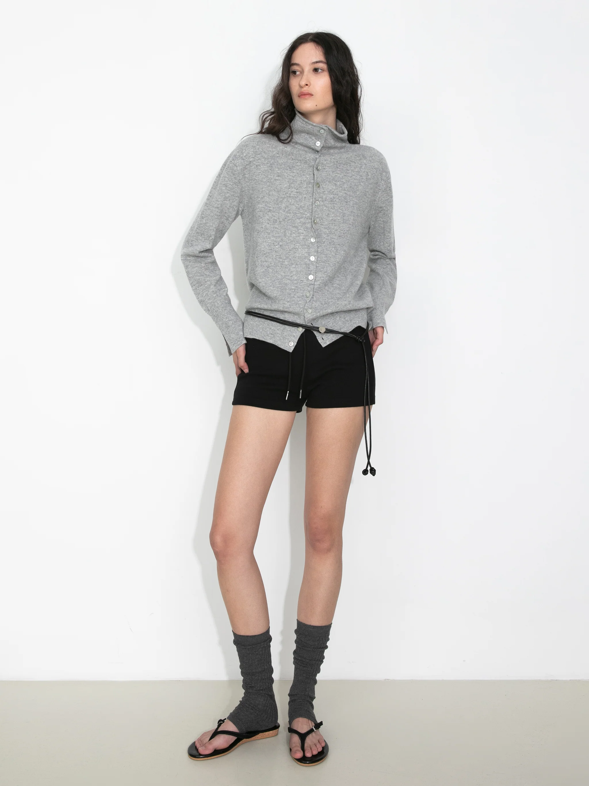 Relaxed Knit Cardigan Jacket in 100% Wool - Image 2
