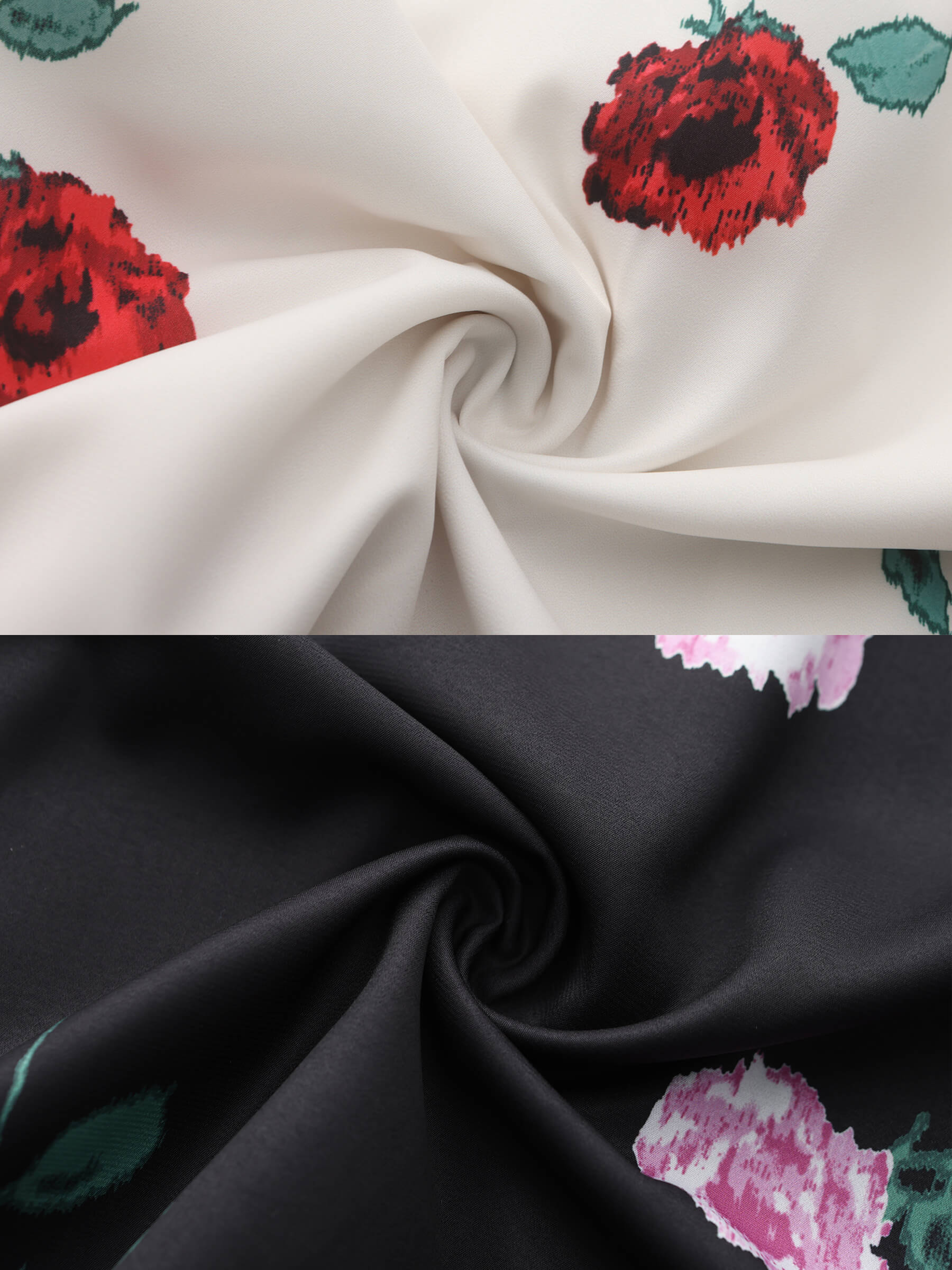 Rose Printed Fitted Sling Dress - Image 15