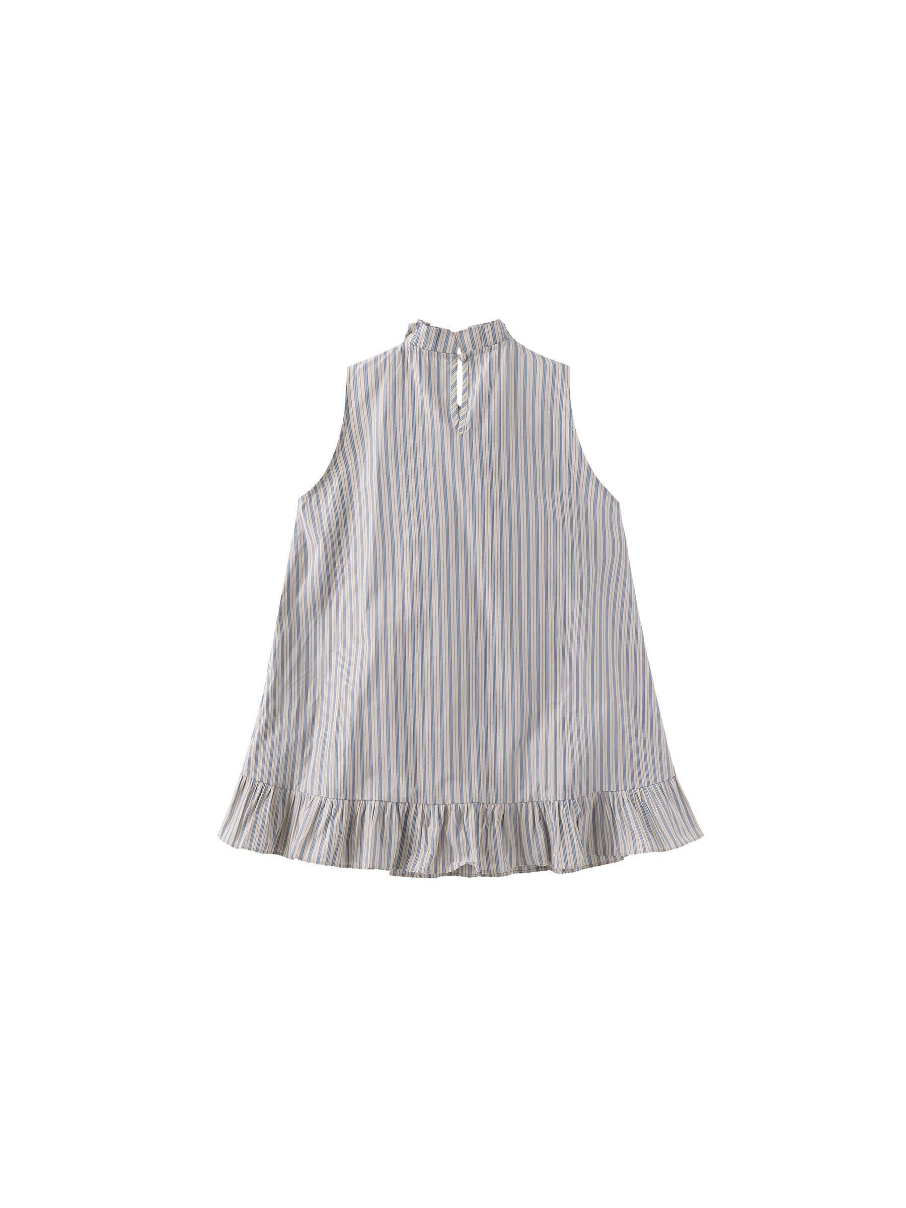 Ruffle Stand Collar Tie A-line Tank Top - Image 18