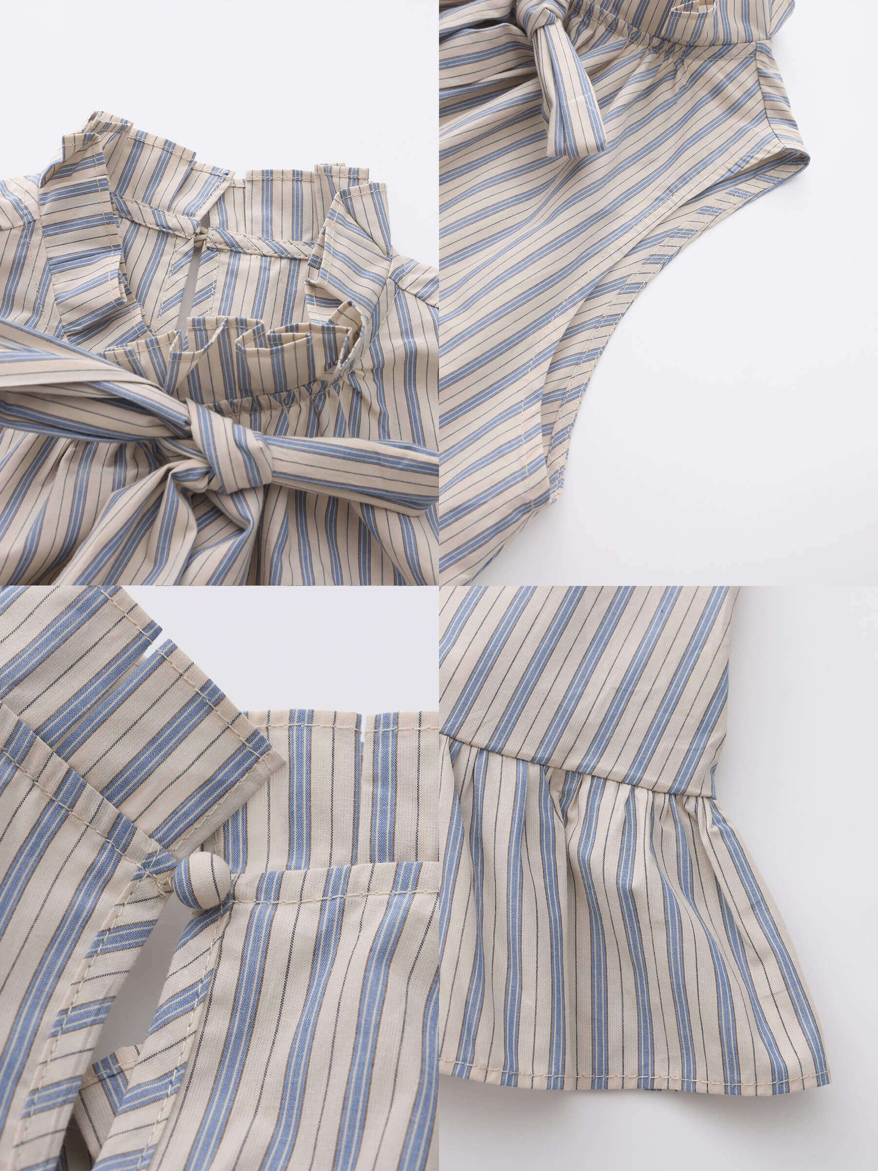 Ruffle Stand Collar Tie A-line Tank Top - Image 20