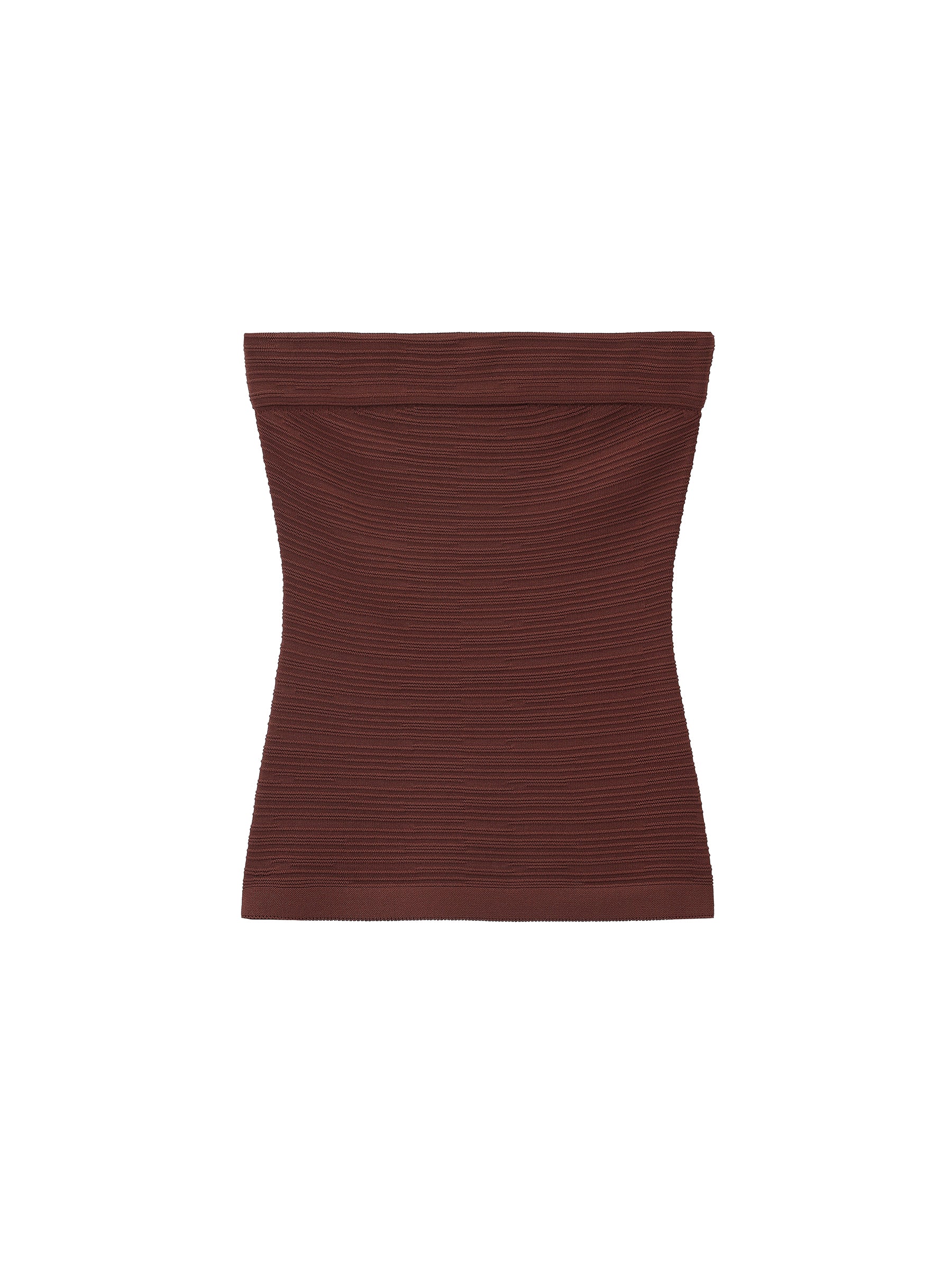 Sculpted Textured Fitted Knit Top - Image 13