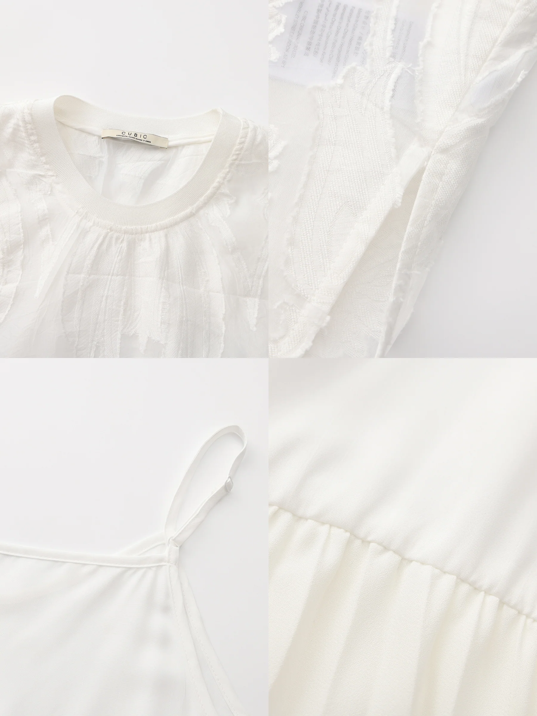 Sheer Patterned Sleeveless Pleated Skirt - Image 9