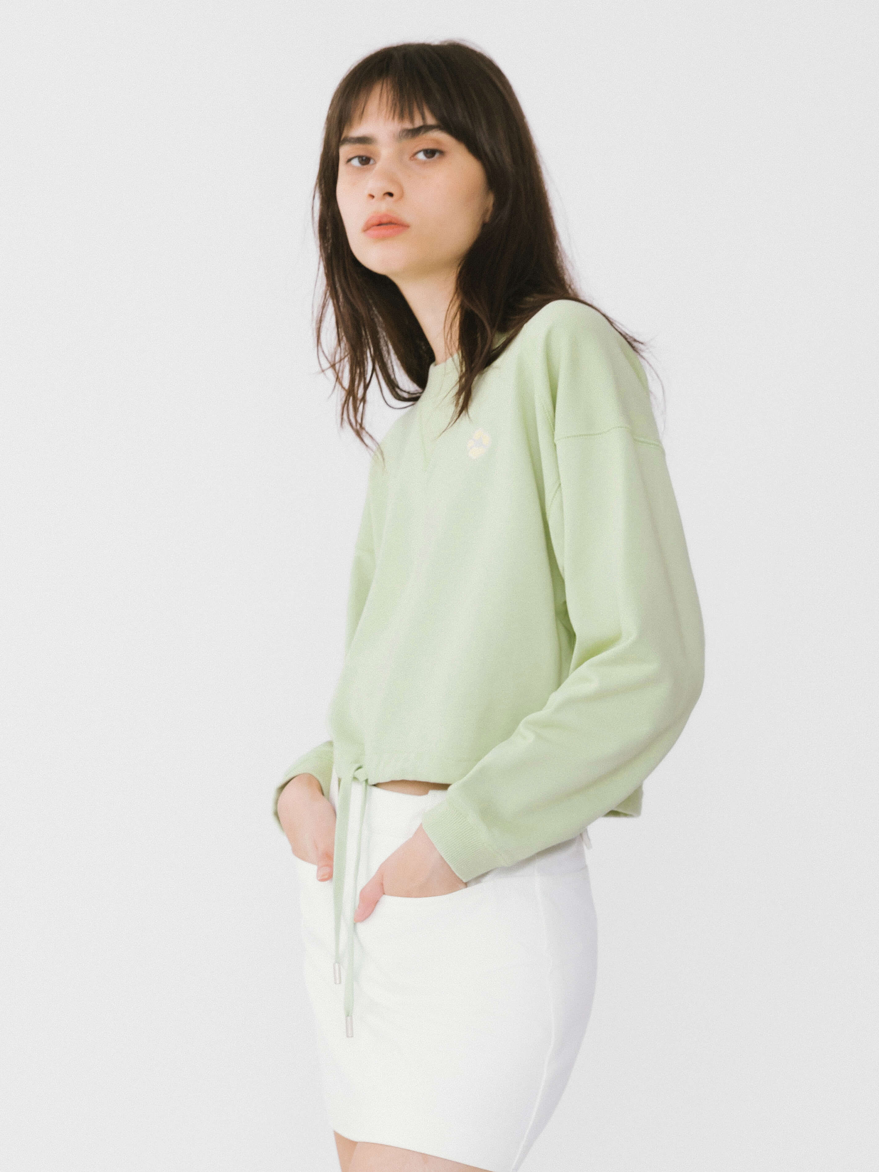 Short Basic Sweatshirt - Image 12