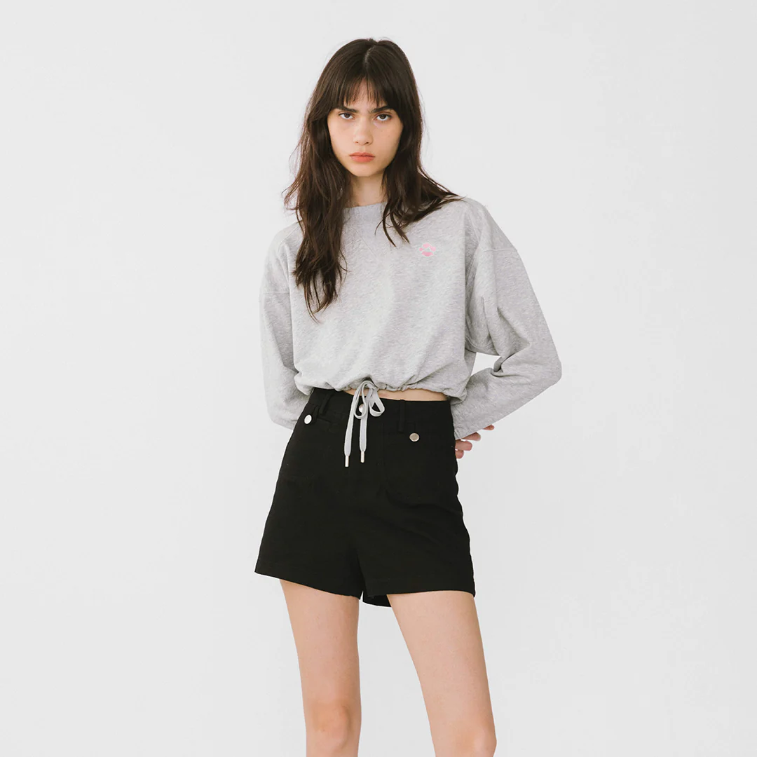 Short Basic Sweatshirt - Image 7