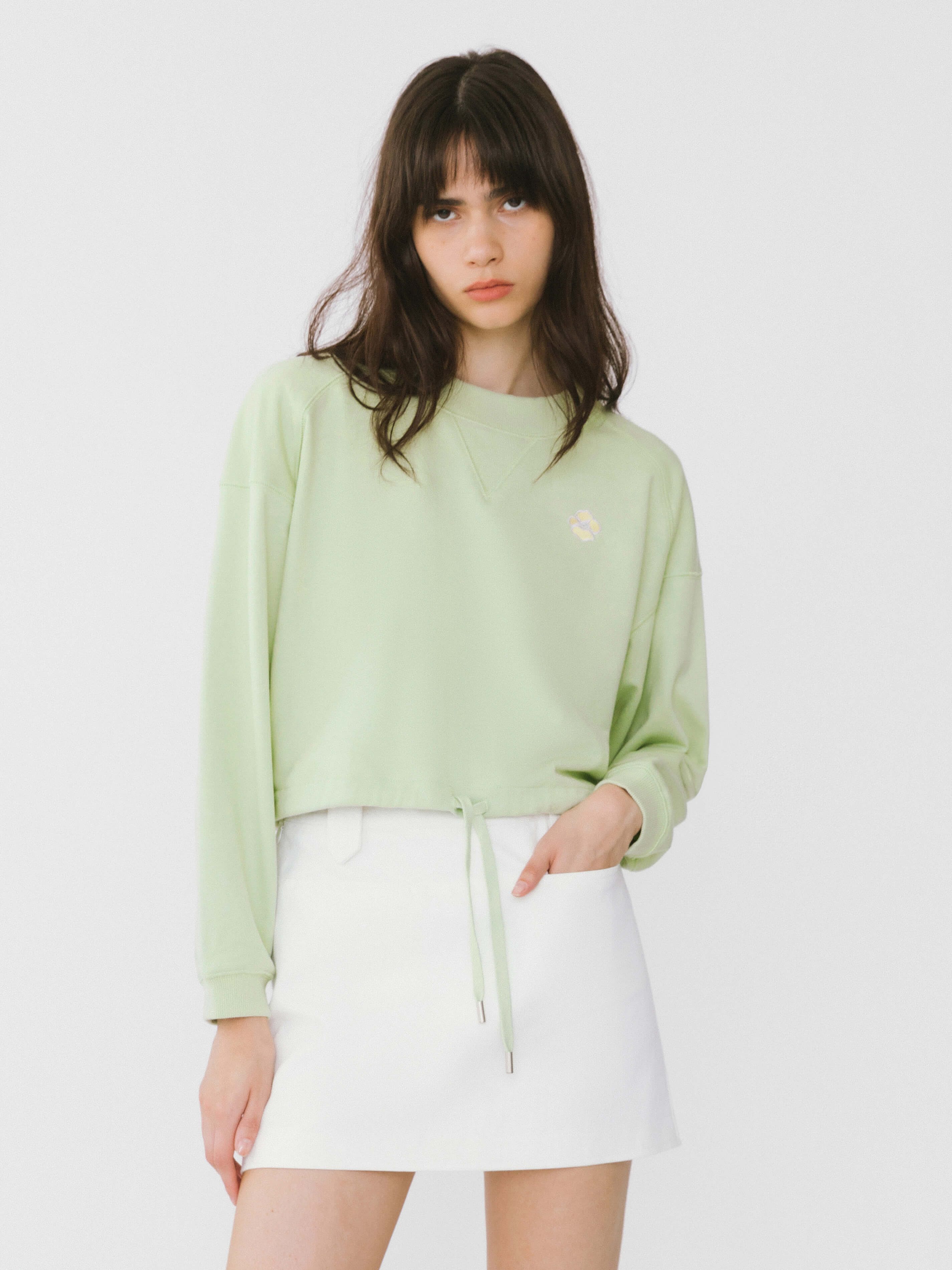 Short Basic Sweatshirt - Image 9