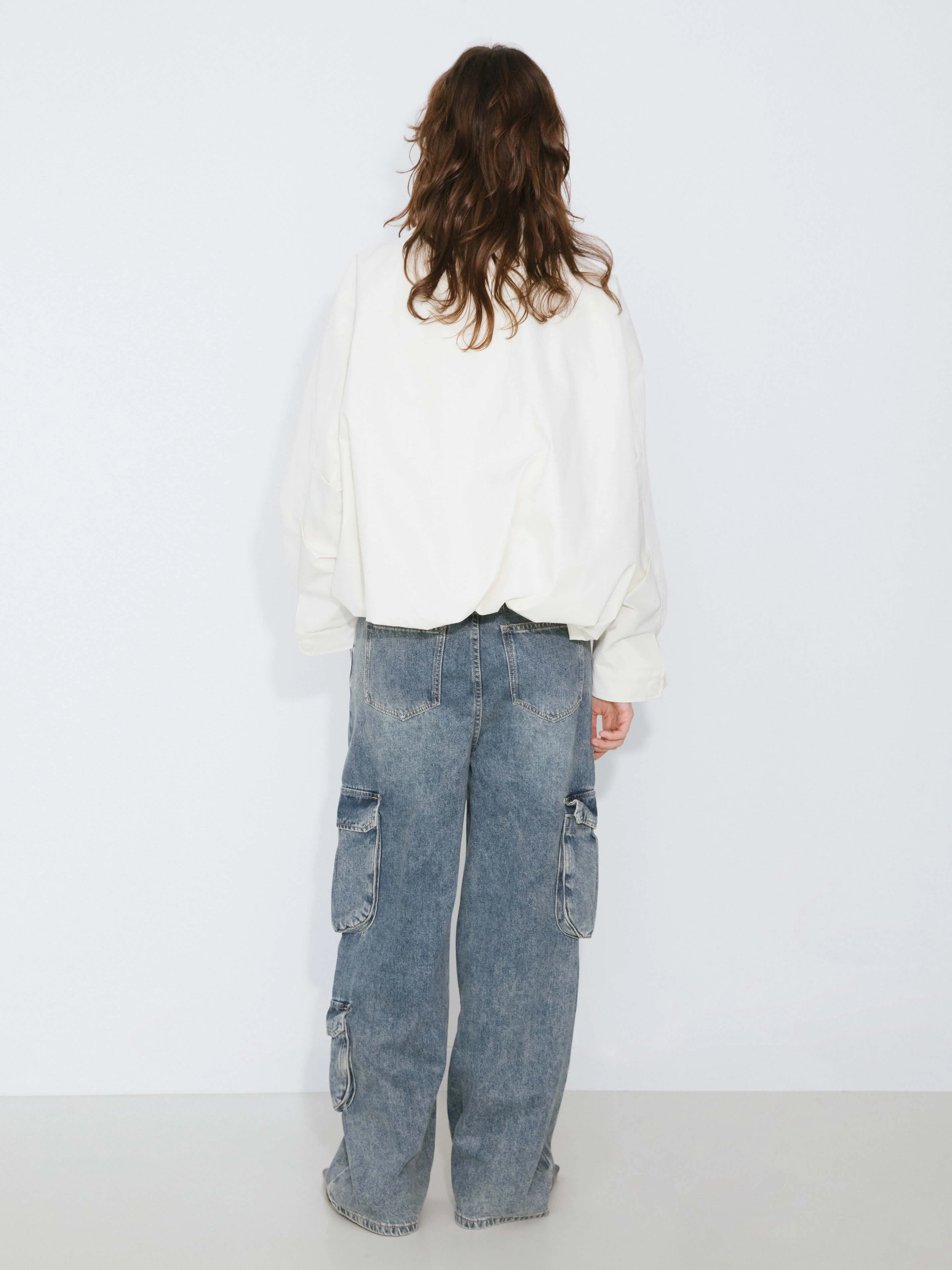 Short High Collar Zip Up Down Coat - Image 13
