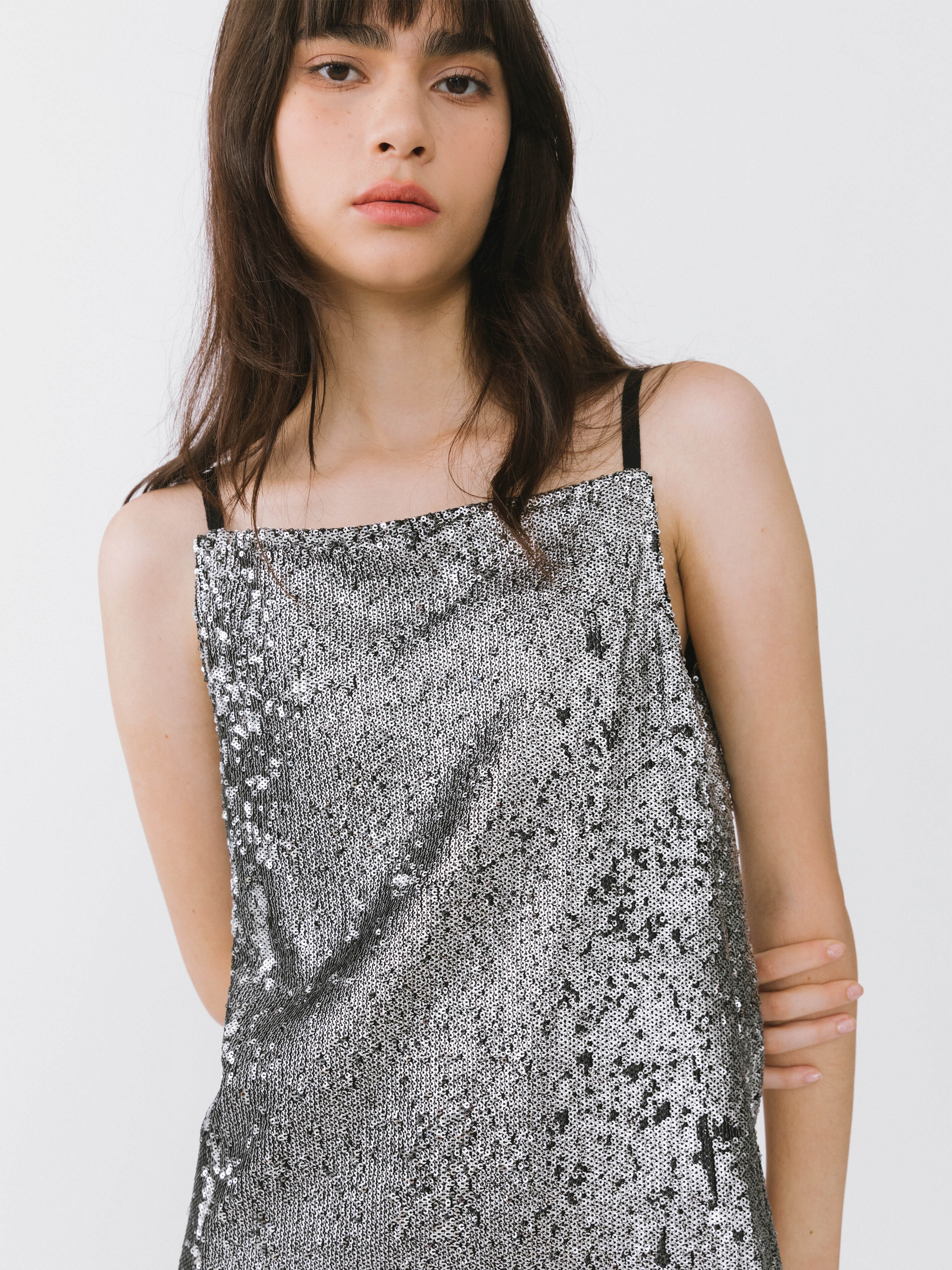 Silver Space Sling Dress - Image 4