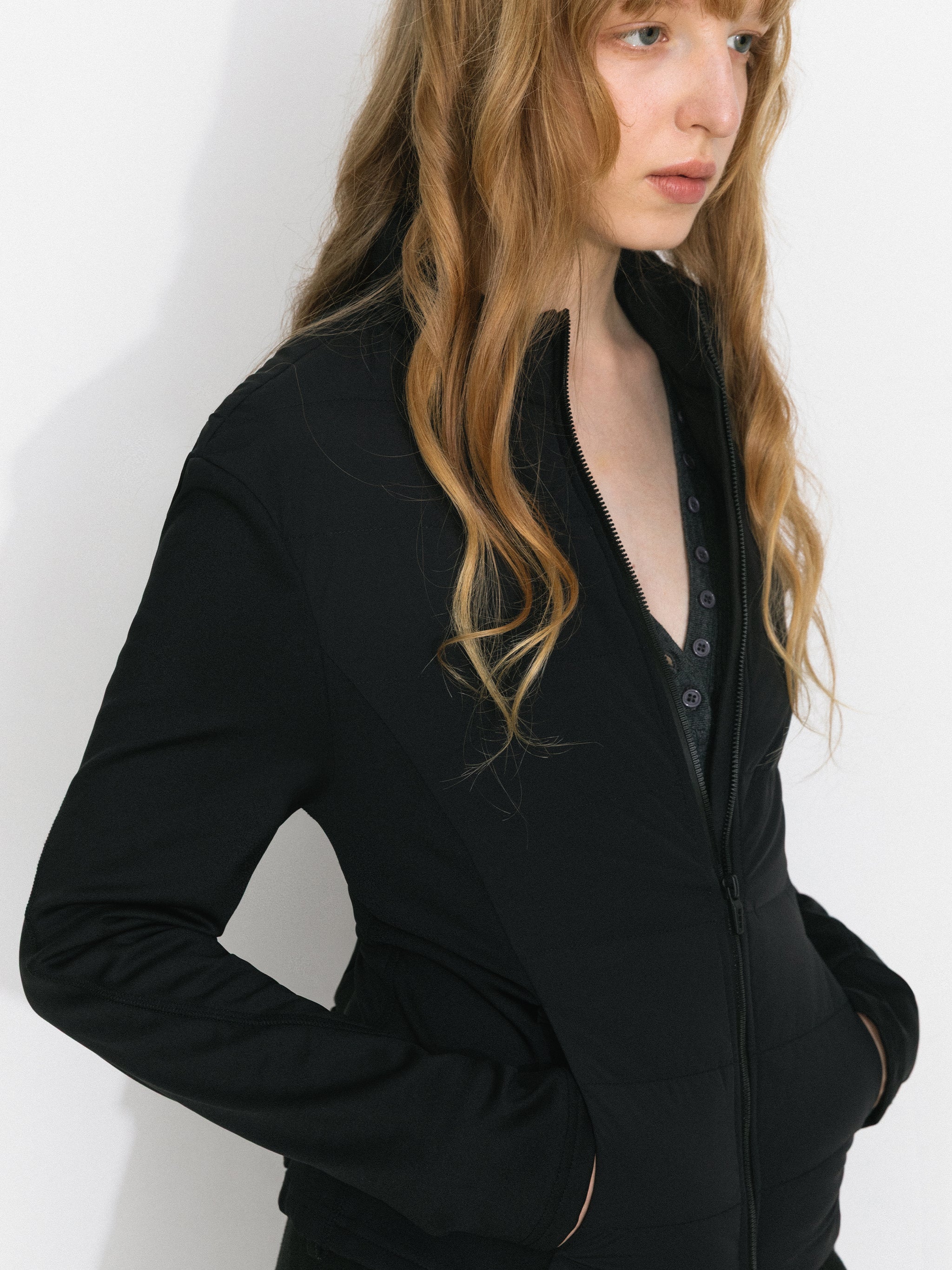 Slim-Fit Panelled Lightweight Down Jacket - Image 10